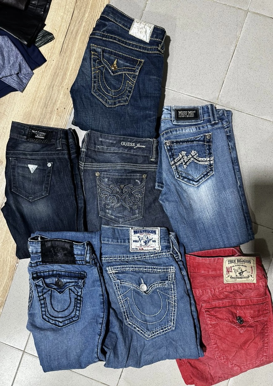 Y2K True Religion/Miss Me Y2K Jeans 10 Pieces Womens 24