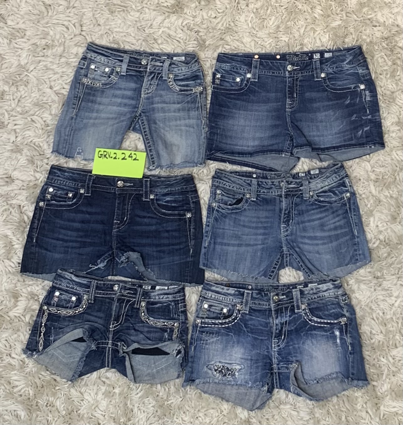 Y2K Miss Me Micro Mini Shorts (GRV-2-242)