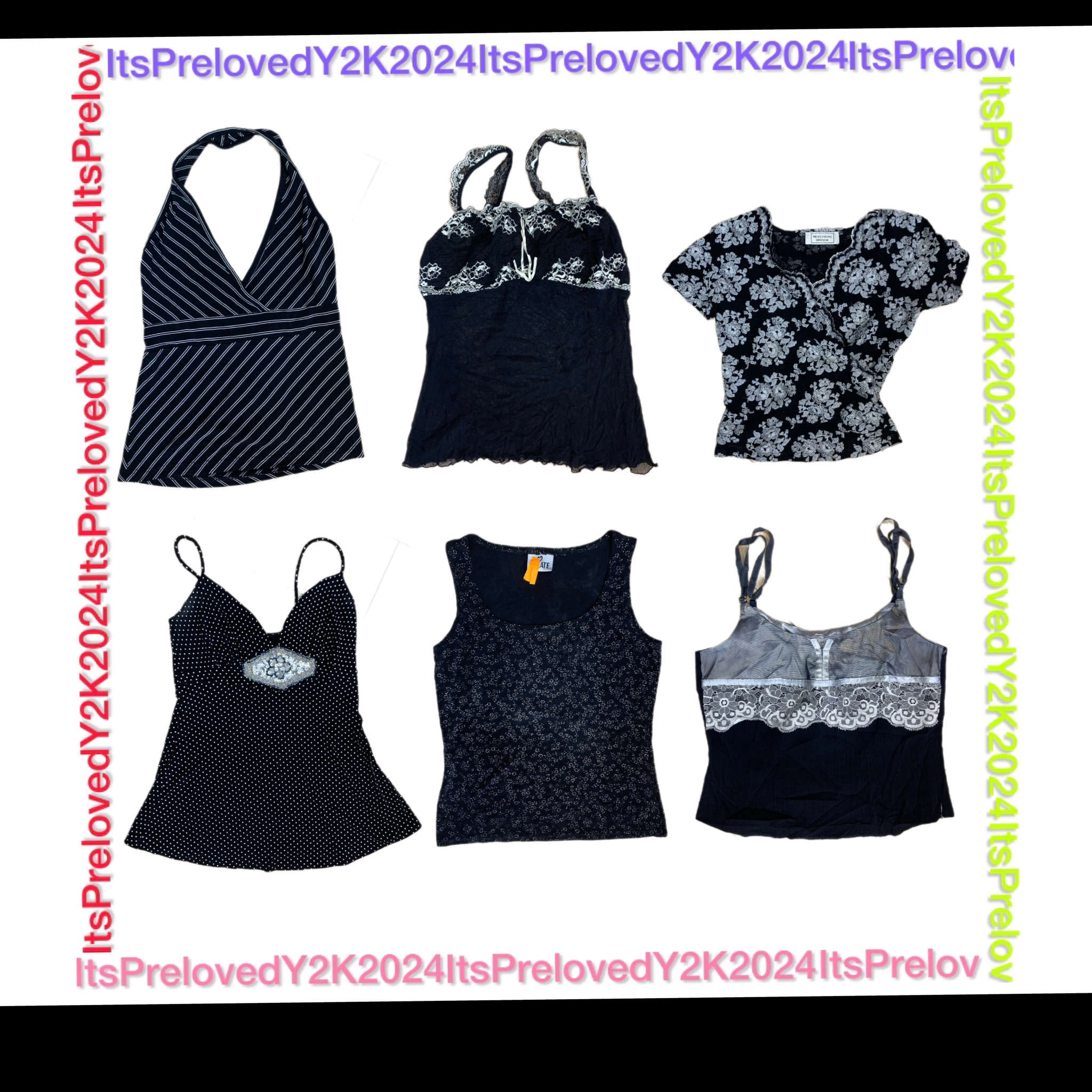  Le noir ne se trompe jamais » Hauts monochromes Y2k (RX-506)