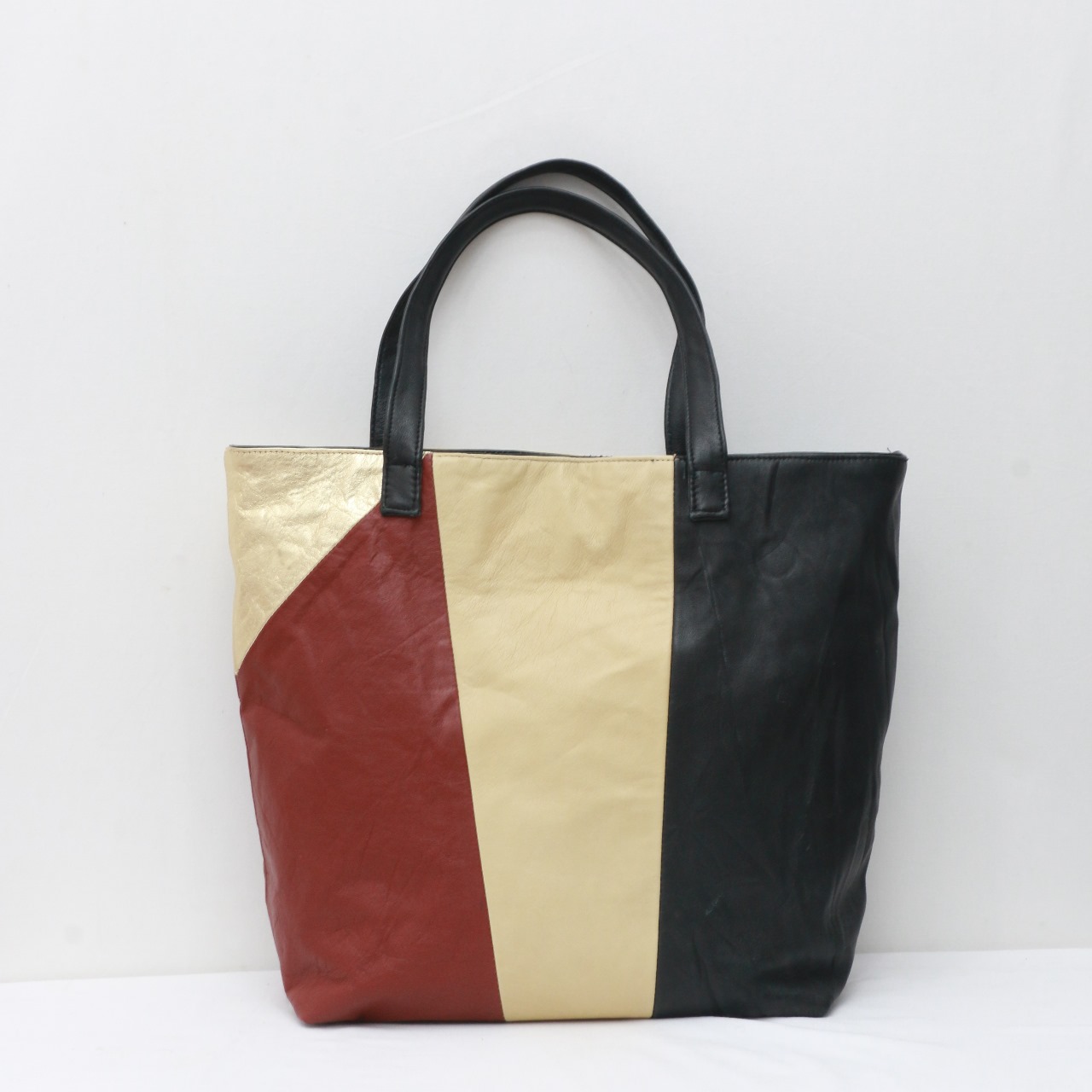 CR0028 Reworked Multi Color Leather Bag