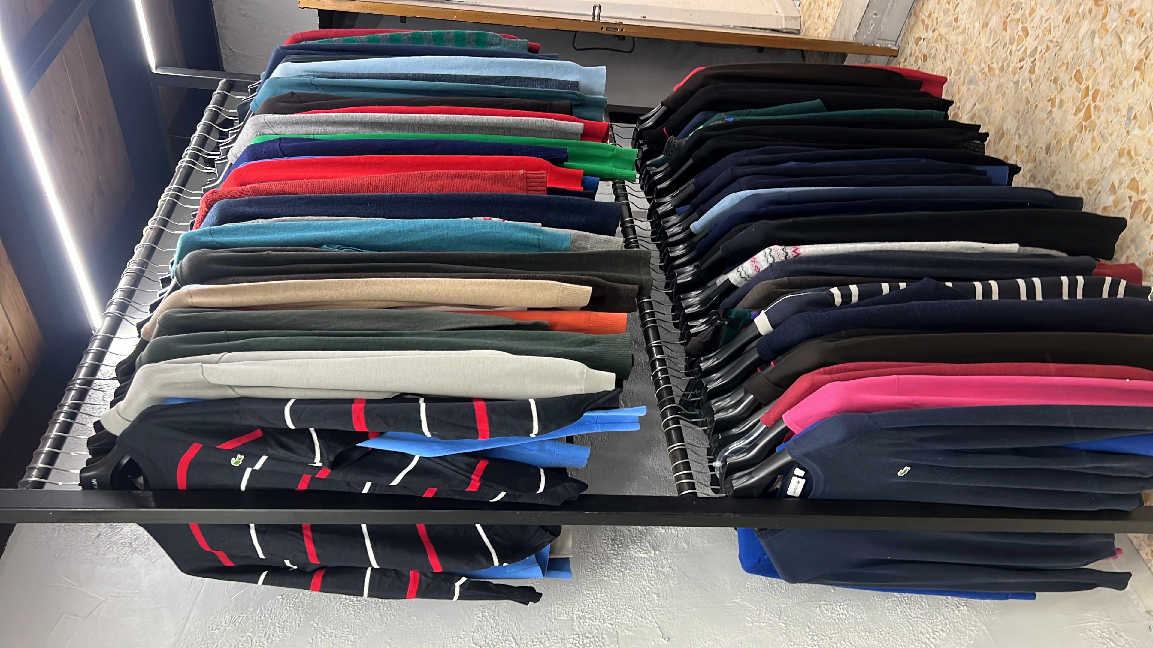 stock of vintage and designer clothing