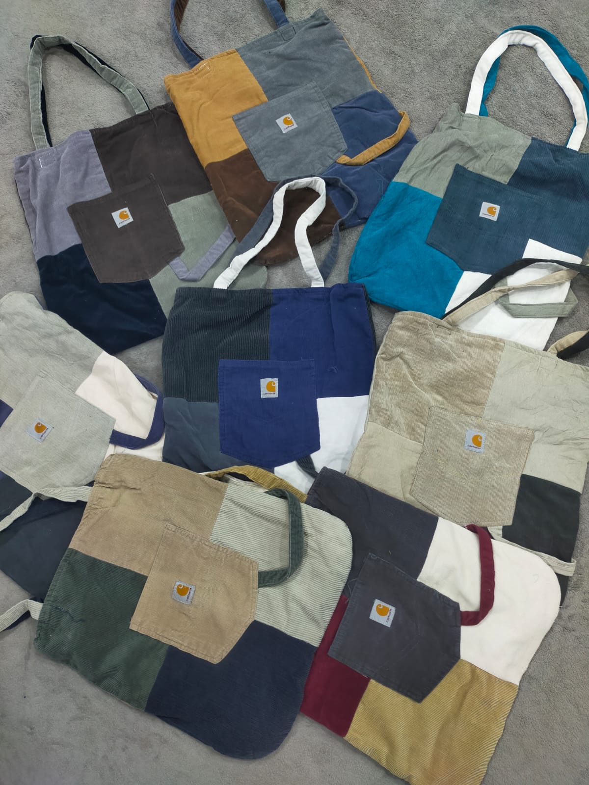 CR1398 Reworked Carhartt (Corduroy) Tote Bags - 30 Pieces