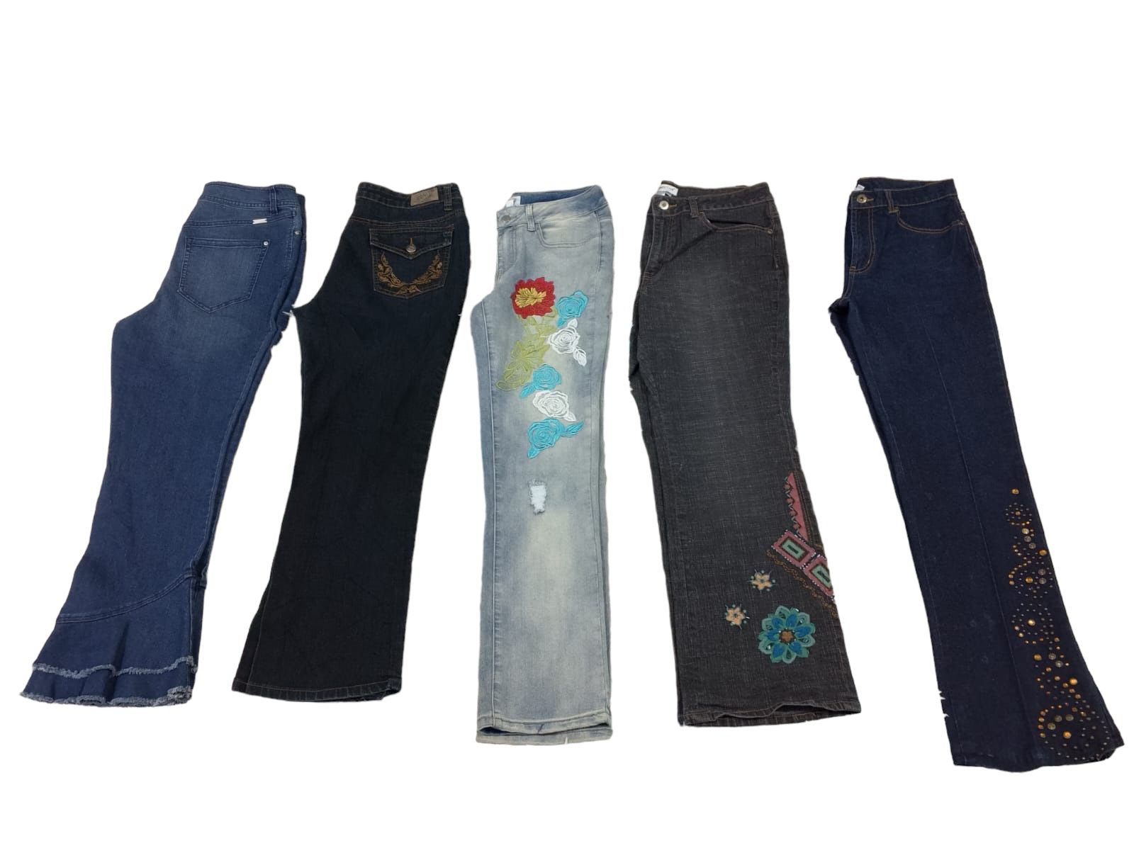 Y2K 2024 - Einzigartige Denim-Jeans - 10 Stück