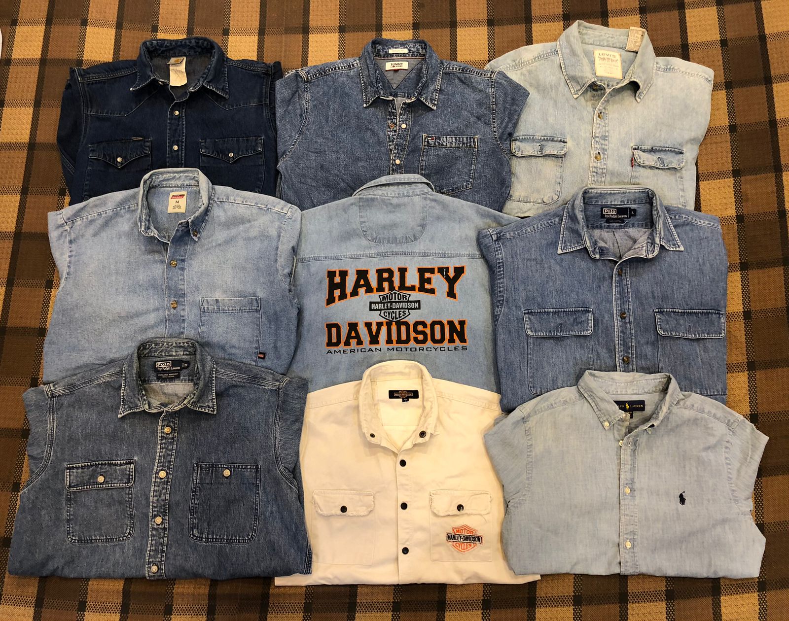 Branded denim shirts Harley Davidson/Carhartt