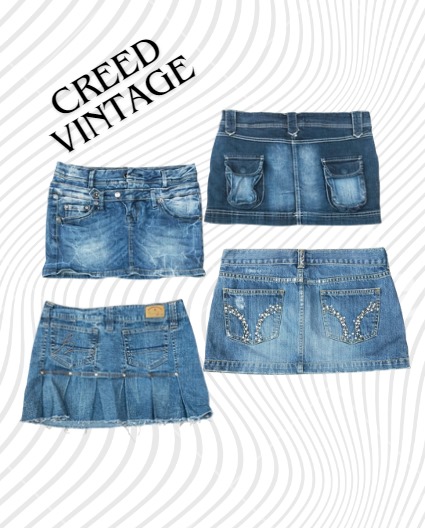 CR1520 Y2K 
Denim Mini Skirt - 15 Pcs