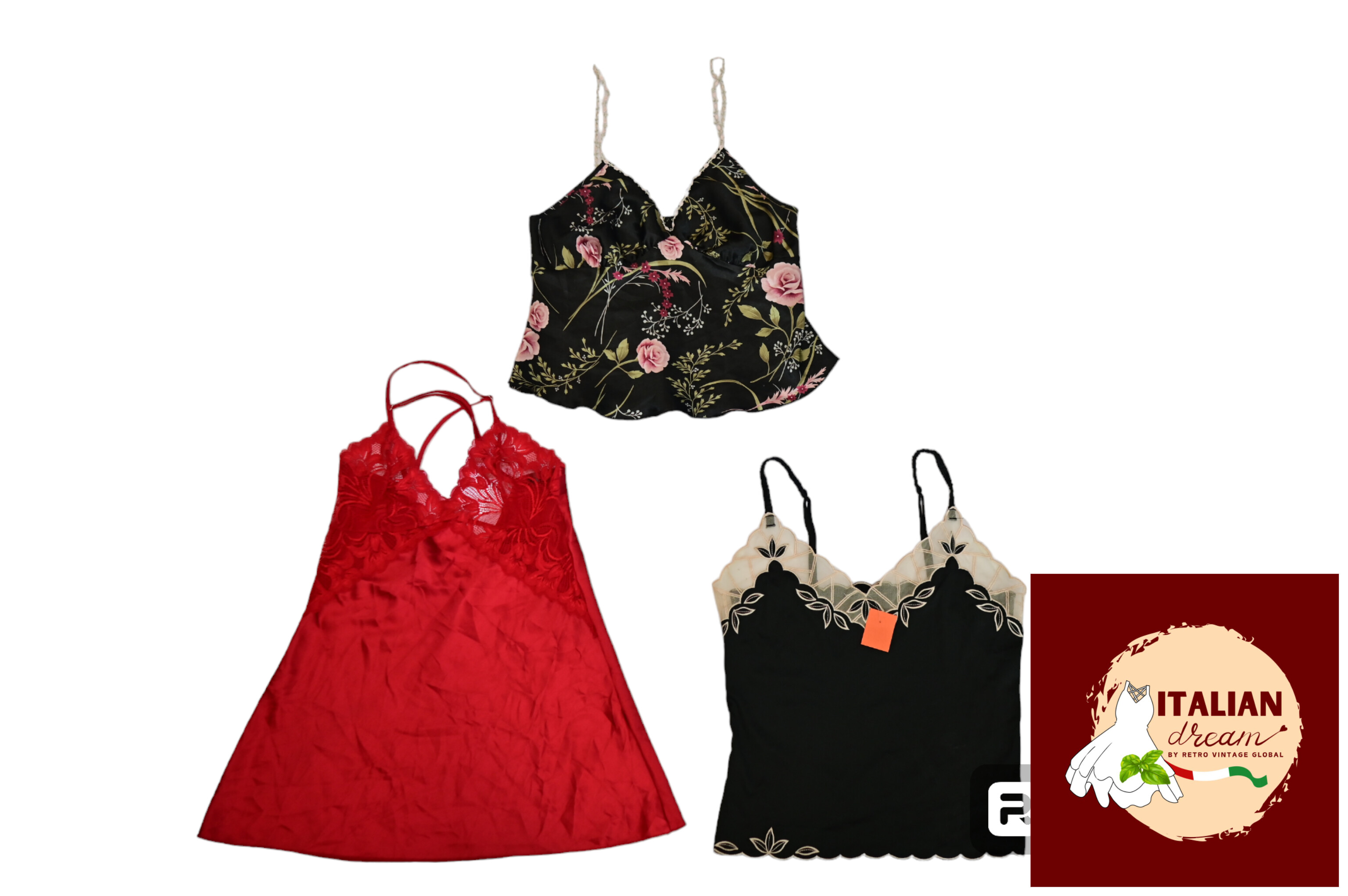 Romantic Goth Y2K Cami Tops