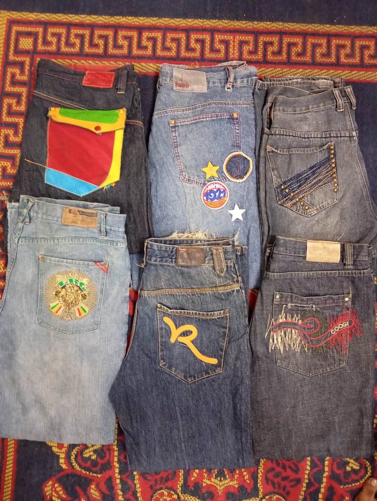 Designer baggy jeans