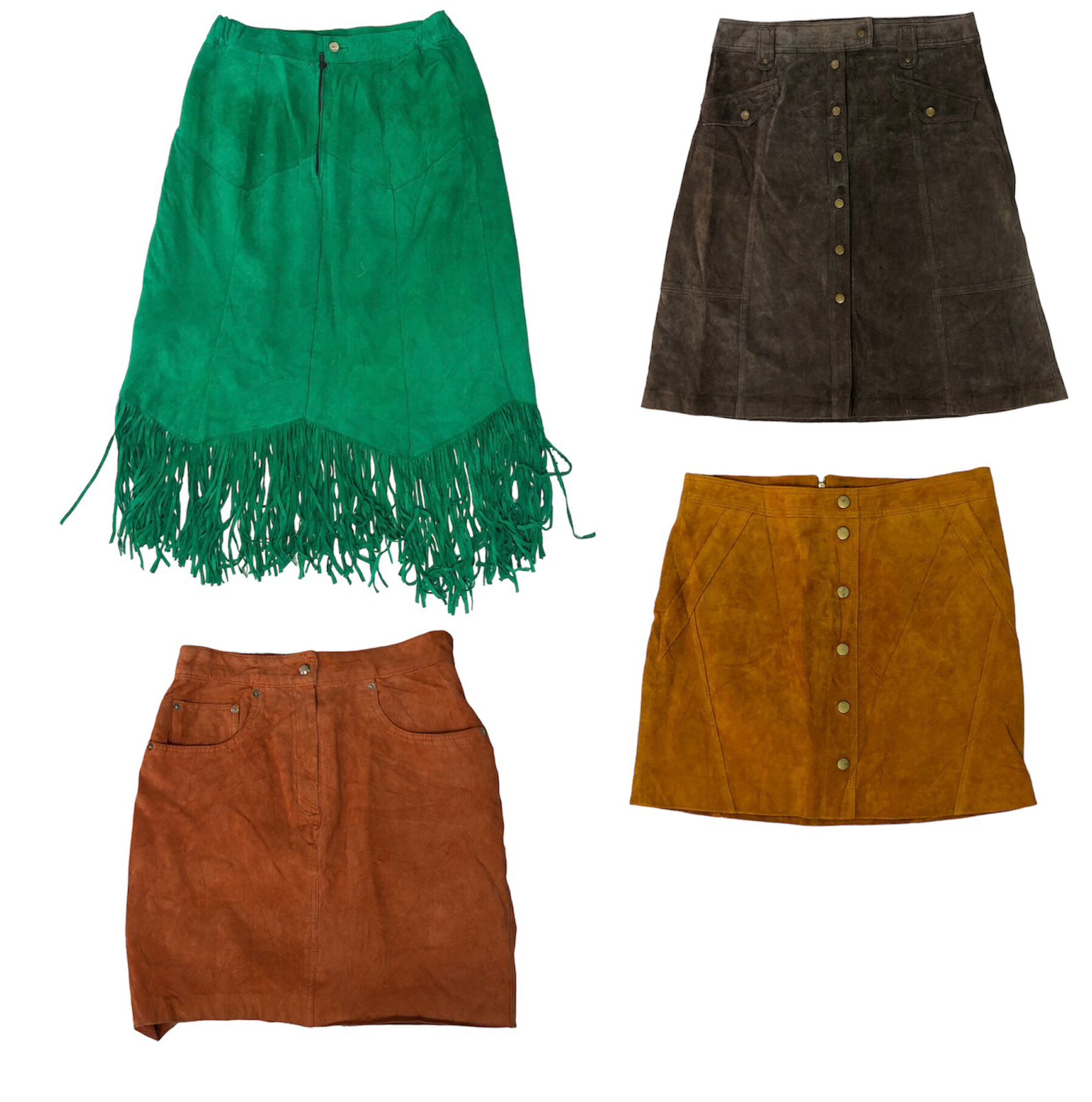 Suede Sensations: Y2K Throwback Skirts 🌟👗 (S-272)