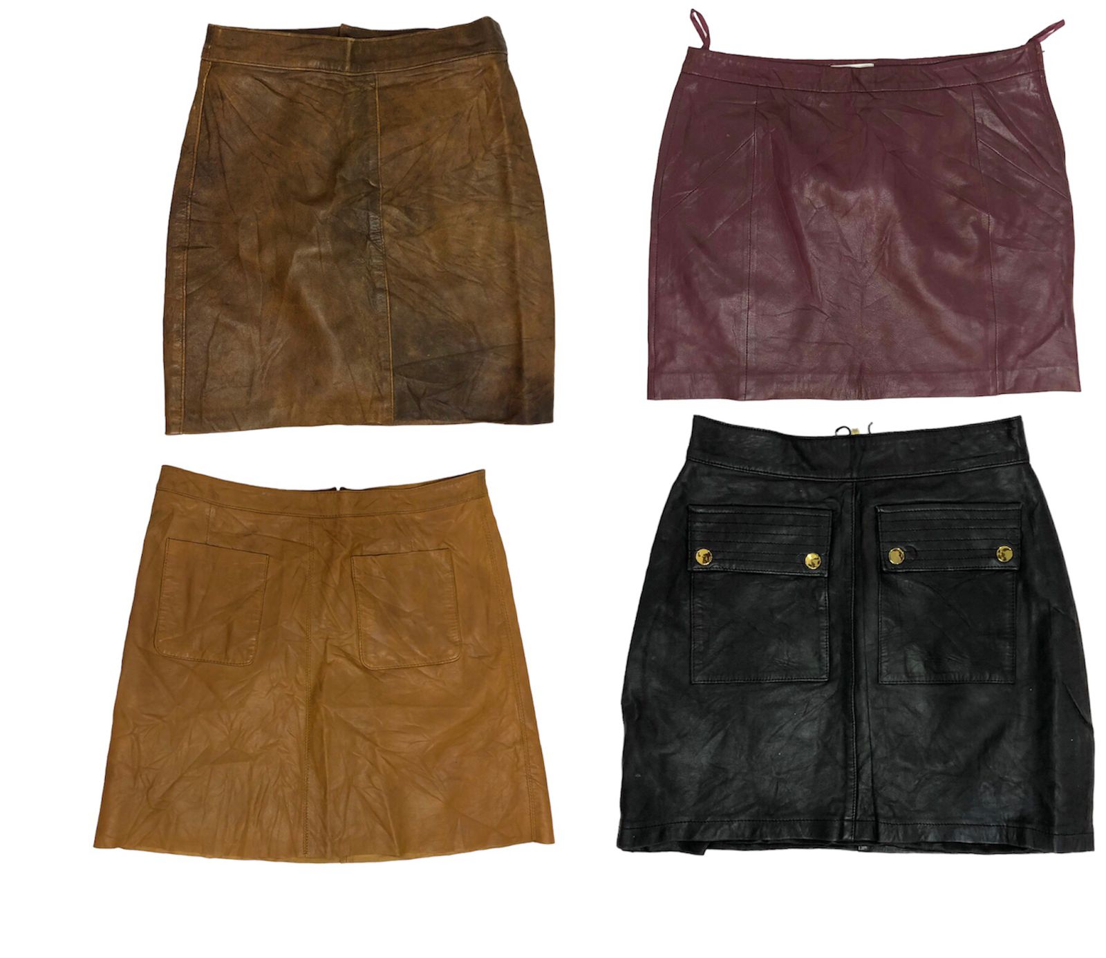 Cuir Luxe : Jupe Mini Y2K 🌟👗 (S-273)
