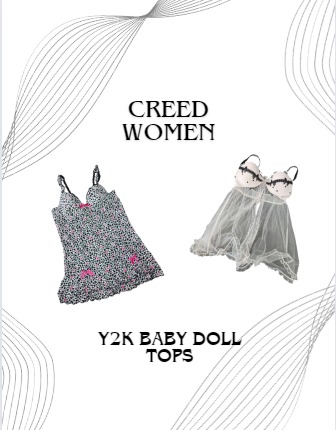 CR1601 Tops de poupée Y2K - 15 pièces