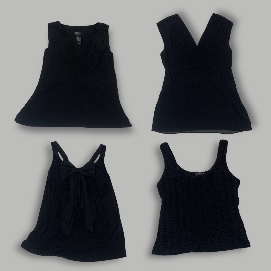 Bundle de blouses Noir Nostalgia Y2K (GRV-5-007)