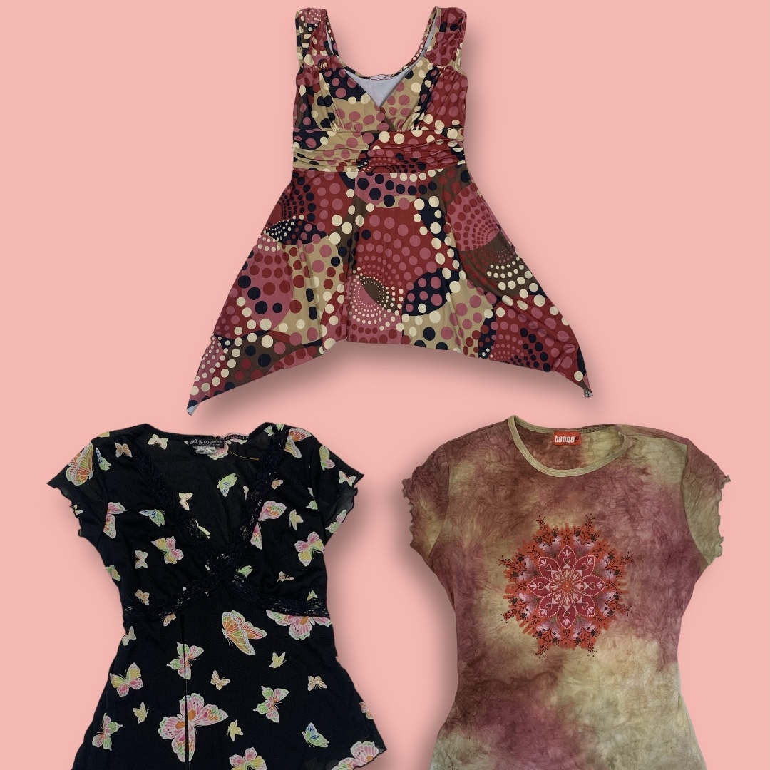 Y2K Scarlet Symphony Blouse Collection (GRV-5-011)