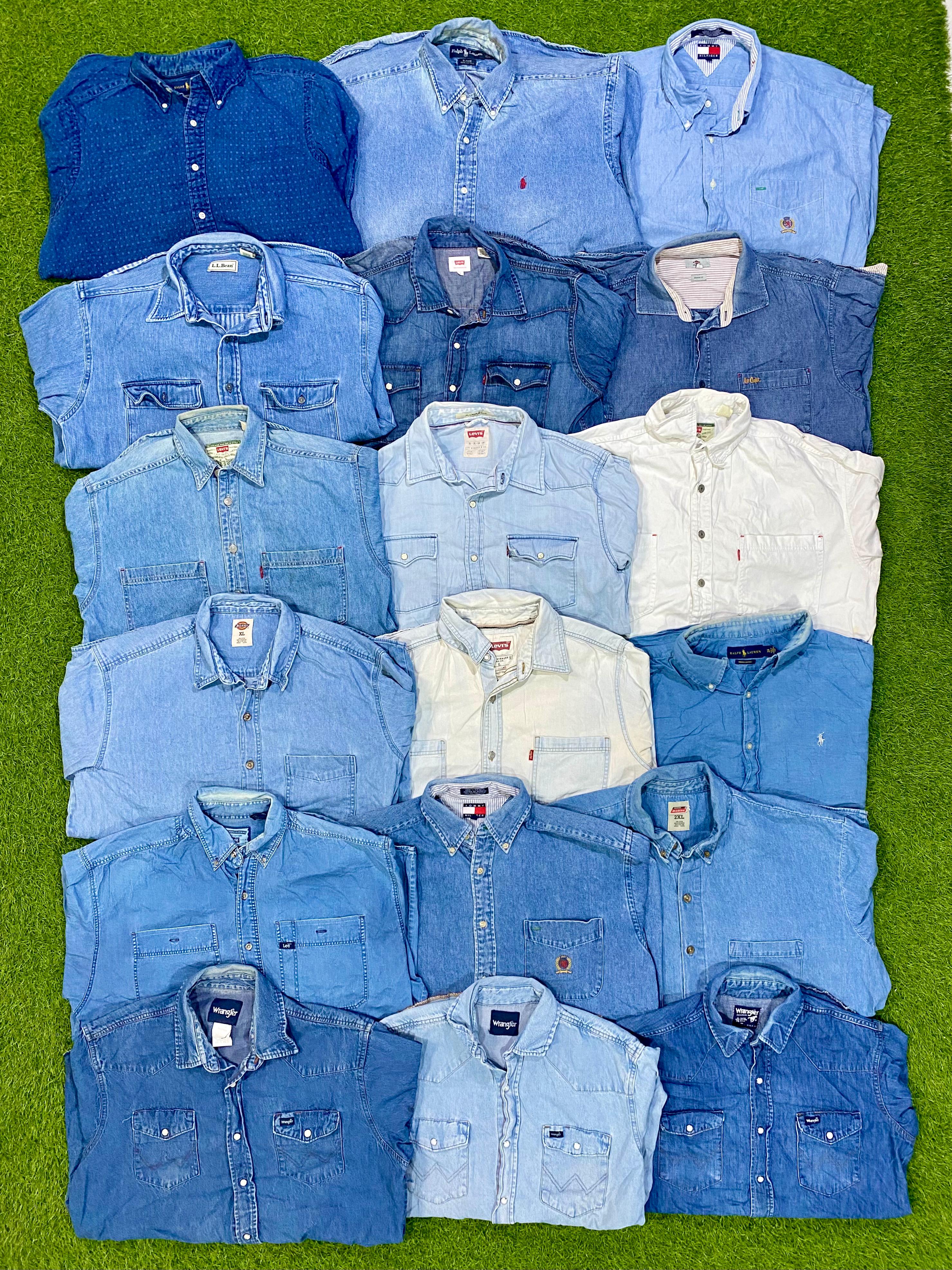 Levi's/Wrangler/Lee Denim Shirts - 25 Pieces