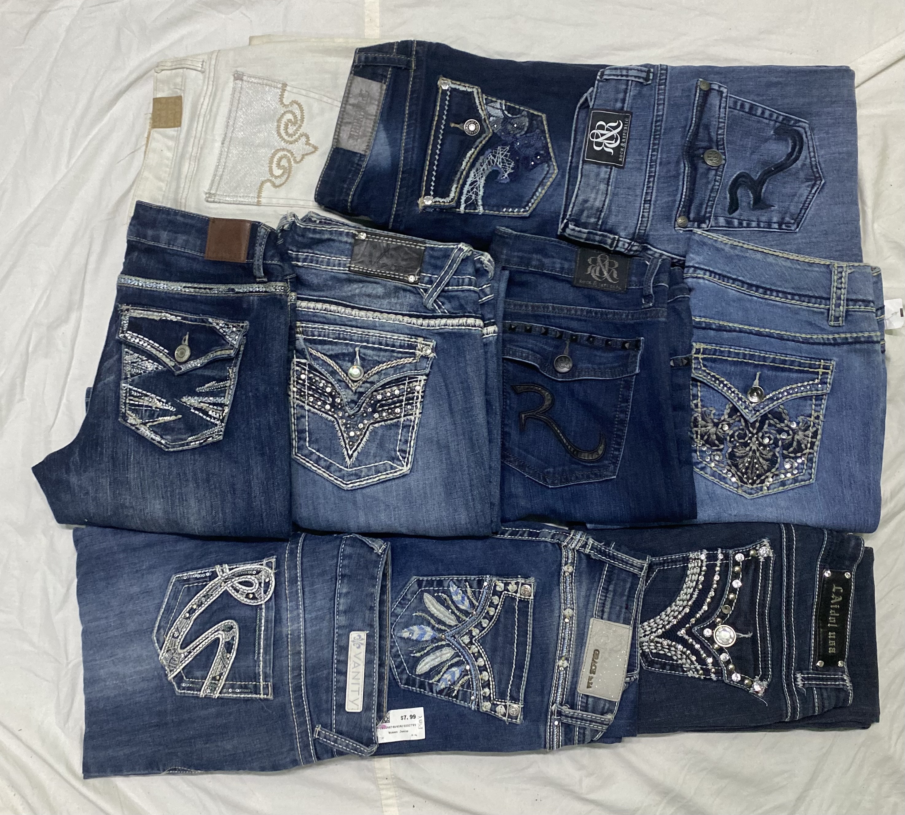 Jeans Bootcut Brodés Y2K