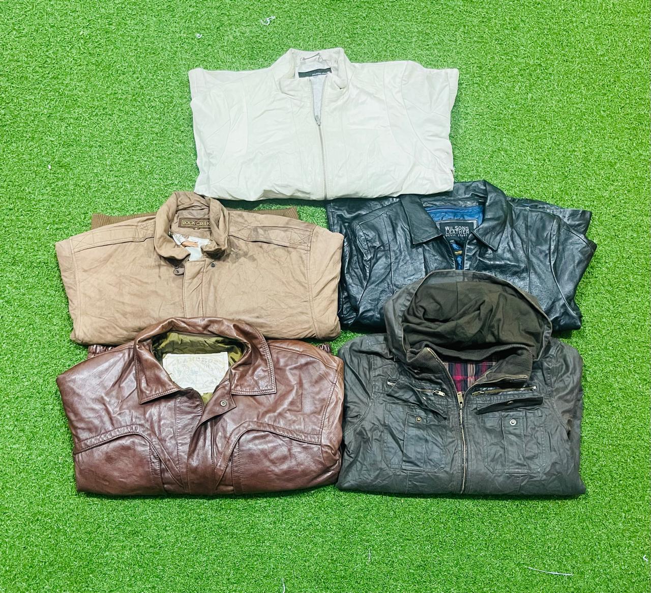 Guess and wilsons leather jackets 5 pcs