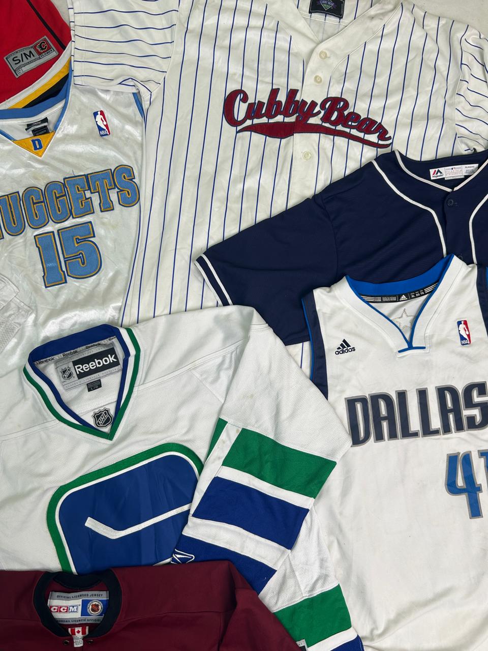 NFL NHL MLB NBA Jerseys 30 Pieces Vintage Wholesale Marketplace Bulk Vintage Wholesale Fleek