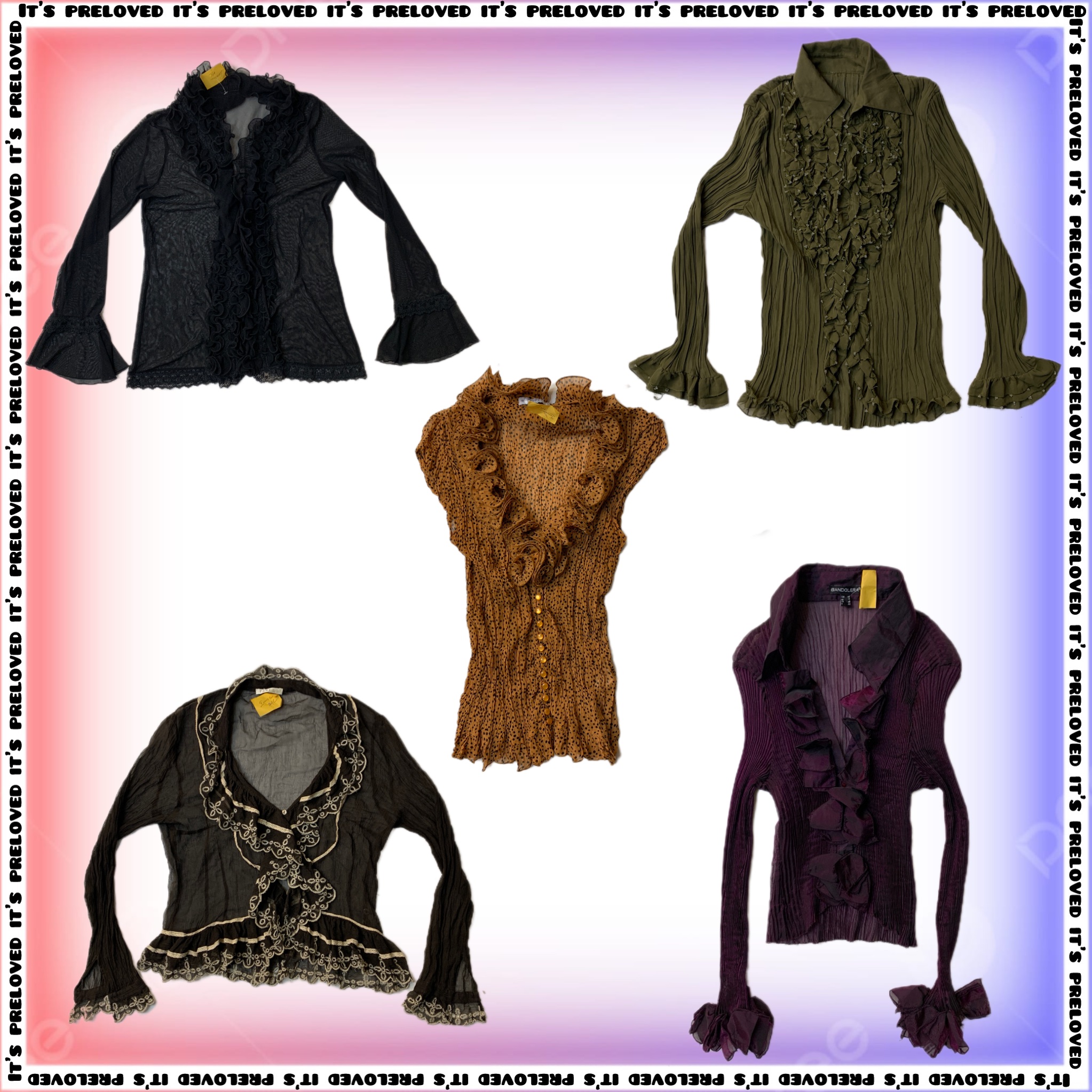 Whimsy Goth Y2K Tops (SS-379)