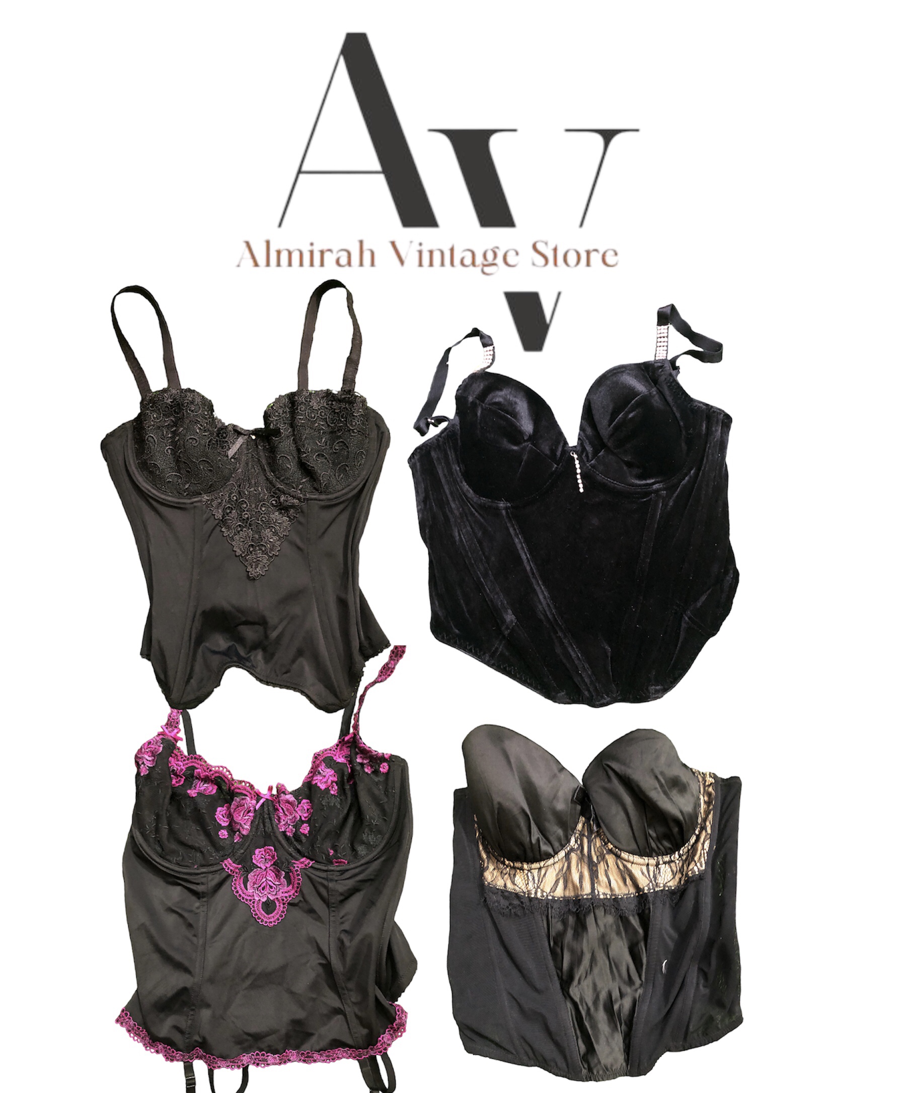 Only black Colour Corsets  20  pcs