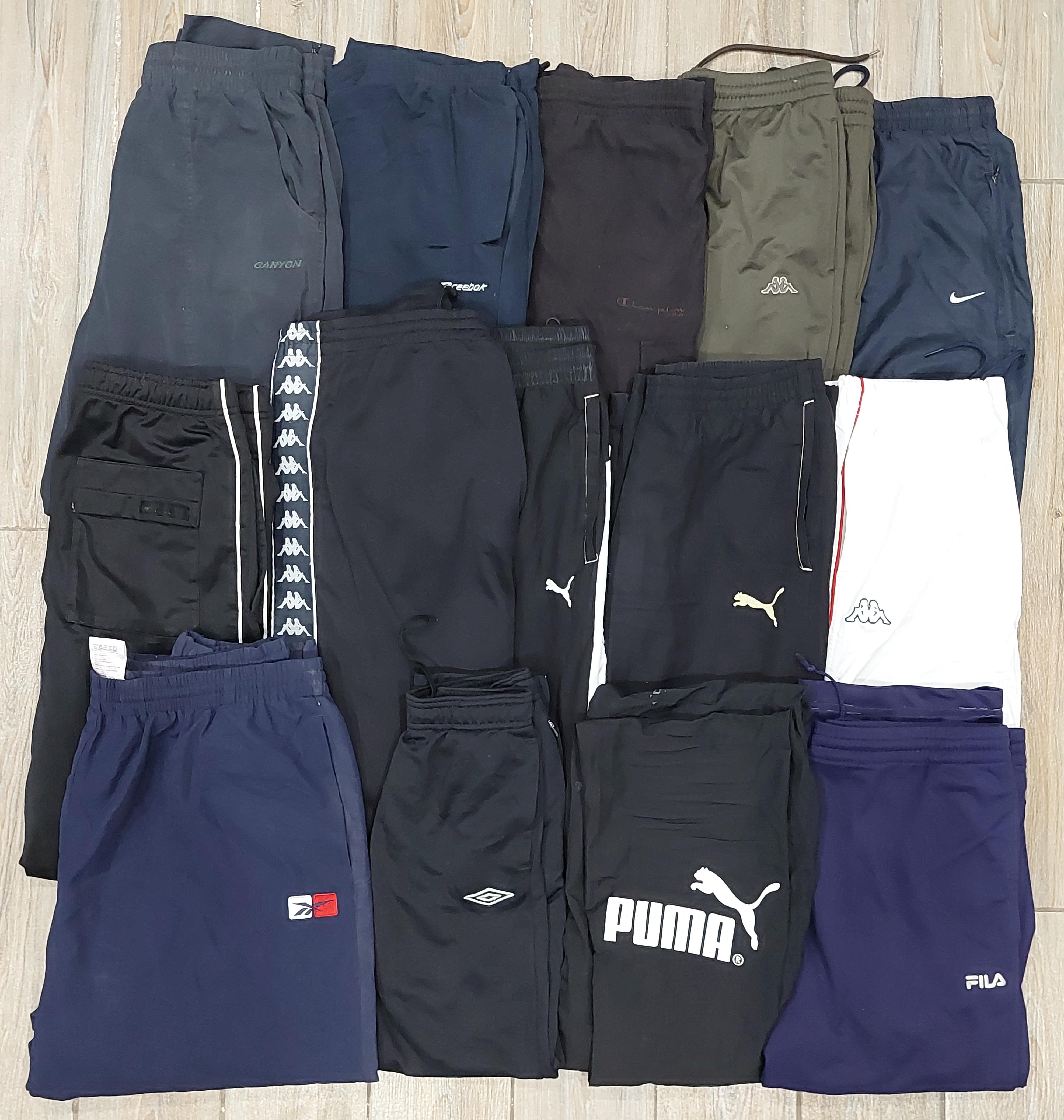 Pantalons de survêtement de marque mixte - 15 pièces