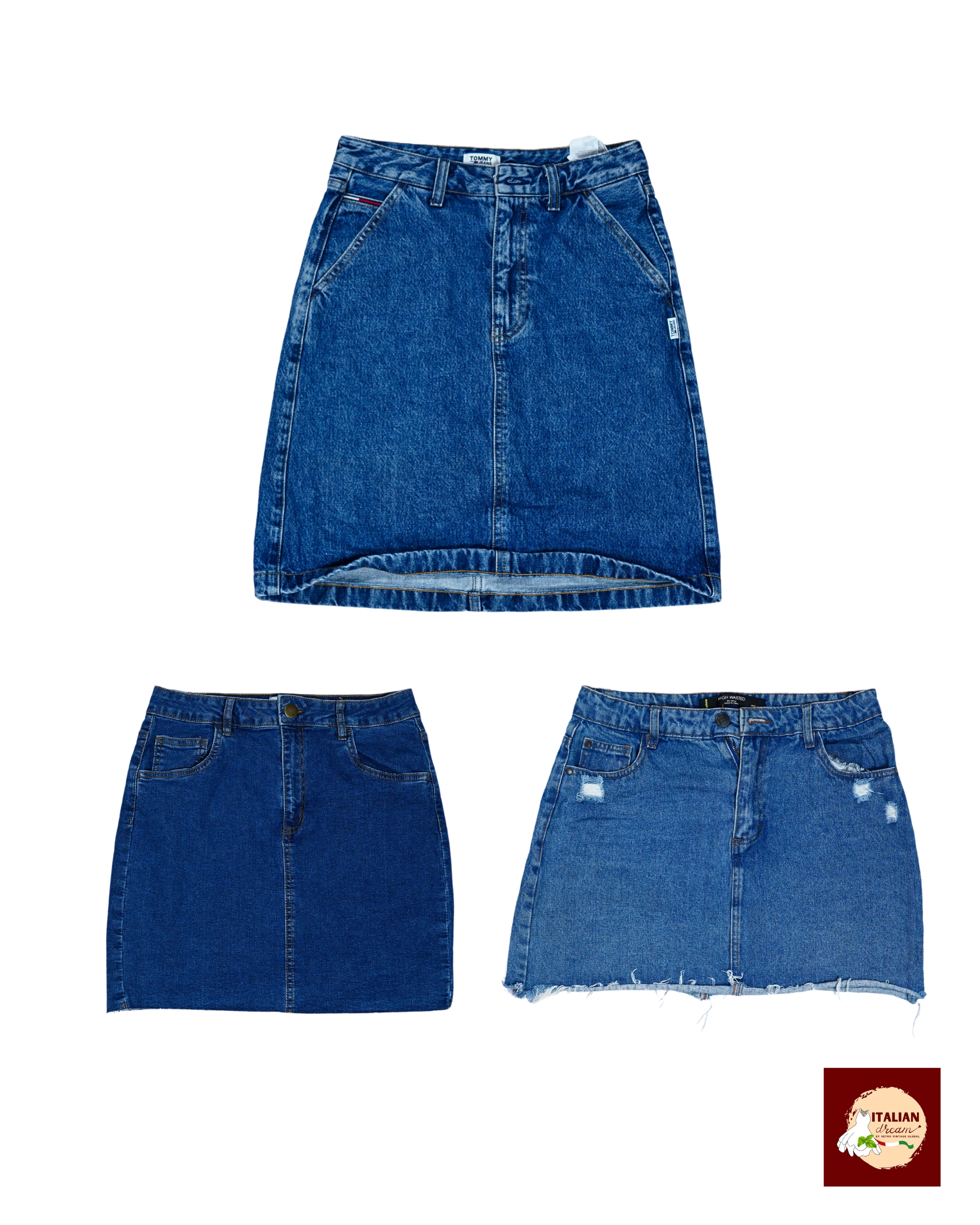 Denim Mini Skirts