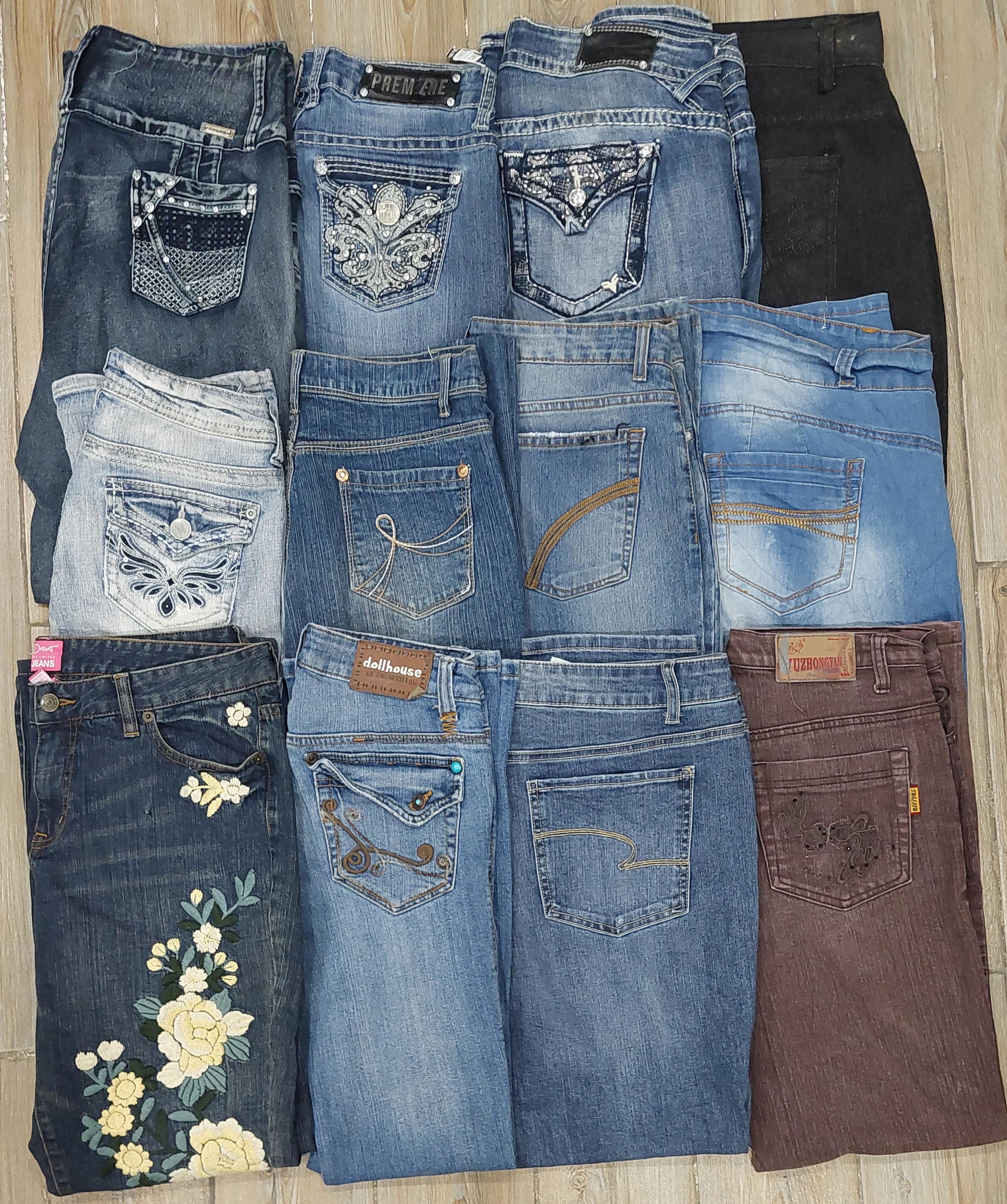 Damen Y2K Hip Hop Jeans - 15 Stück