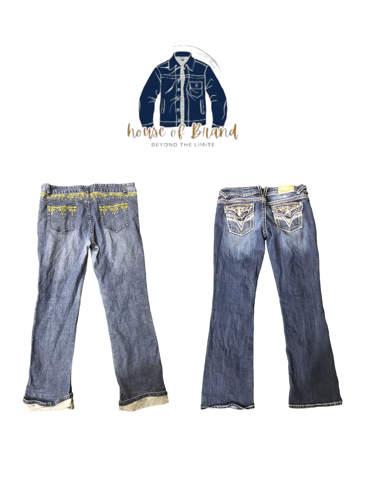 Grade AB flare jeans