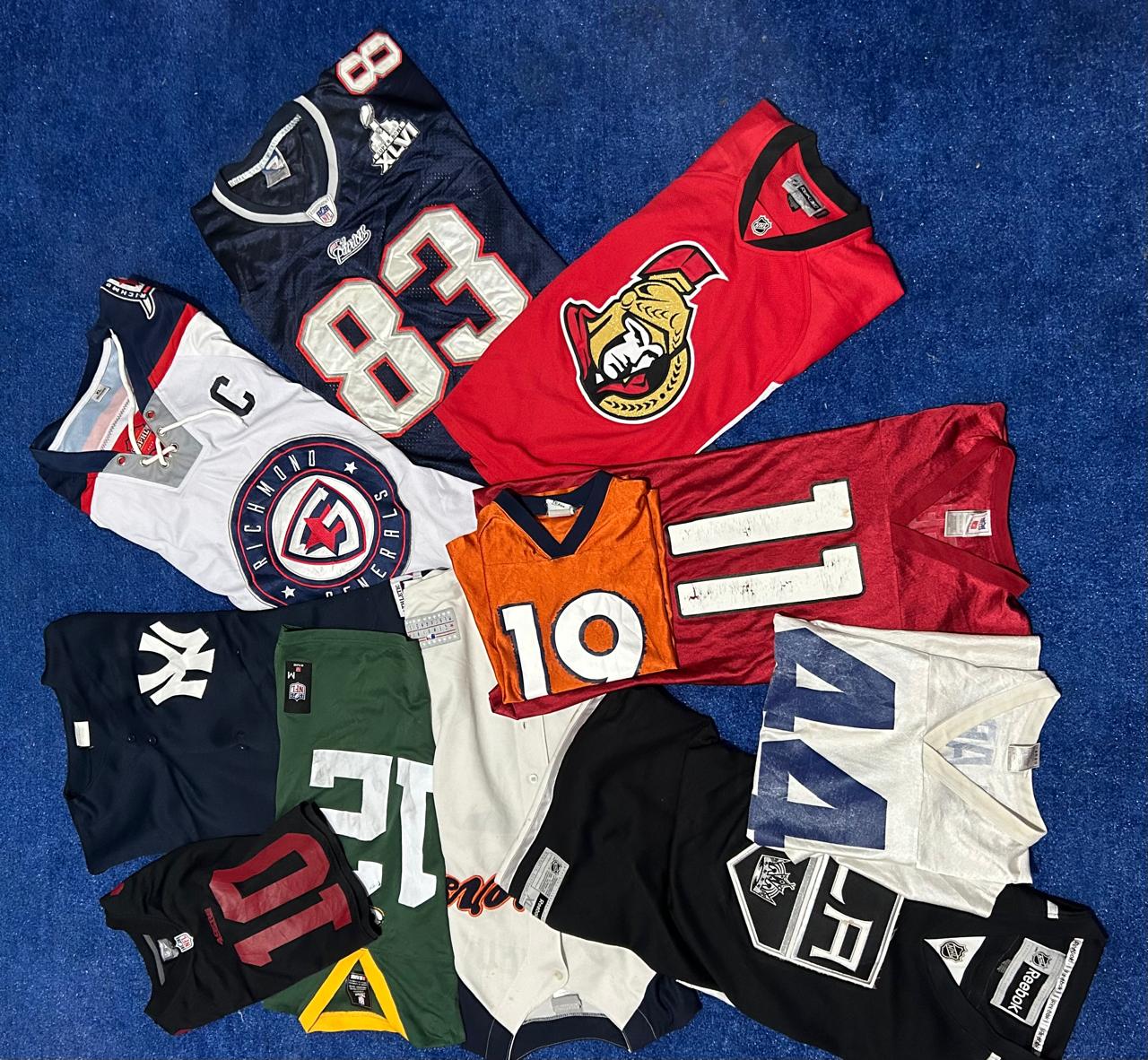 Maillots de t-shirts NBA NFL Majstic pcs 12