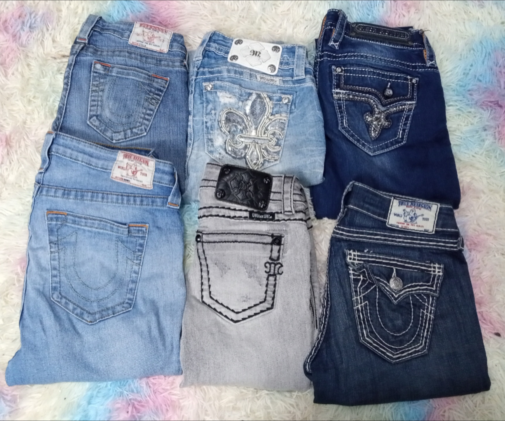 MISS ME/TRUE RELIGION/ROCK&REVIVAL SKINNY & STRAIGHT FOR WOMEN'S - 10 PIECE