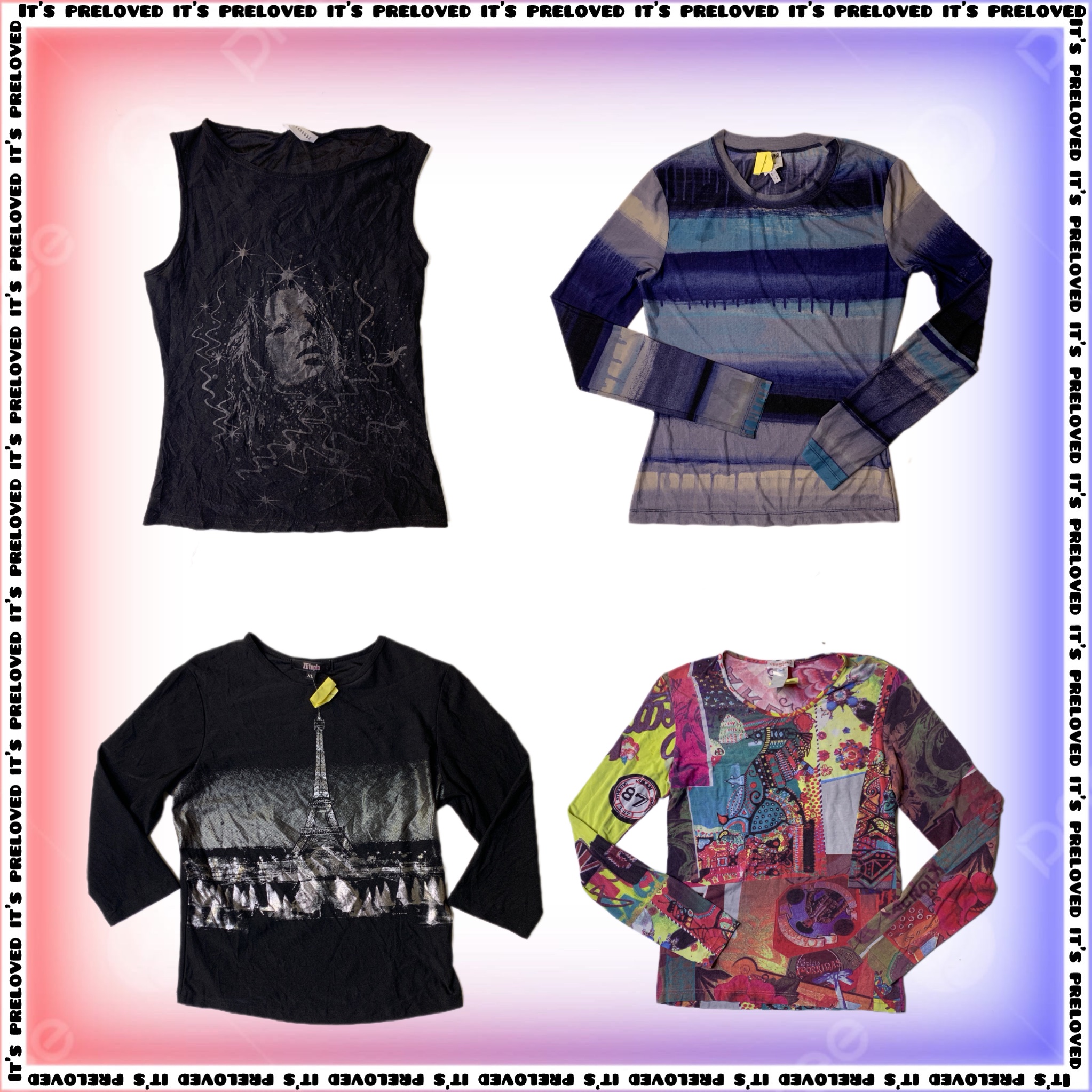 *Special Price* Euro Y2K Mix FT Moschino, Christian Lacroix $8(SS-510)