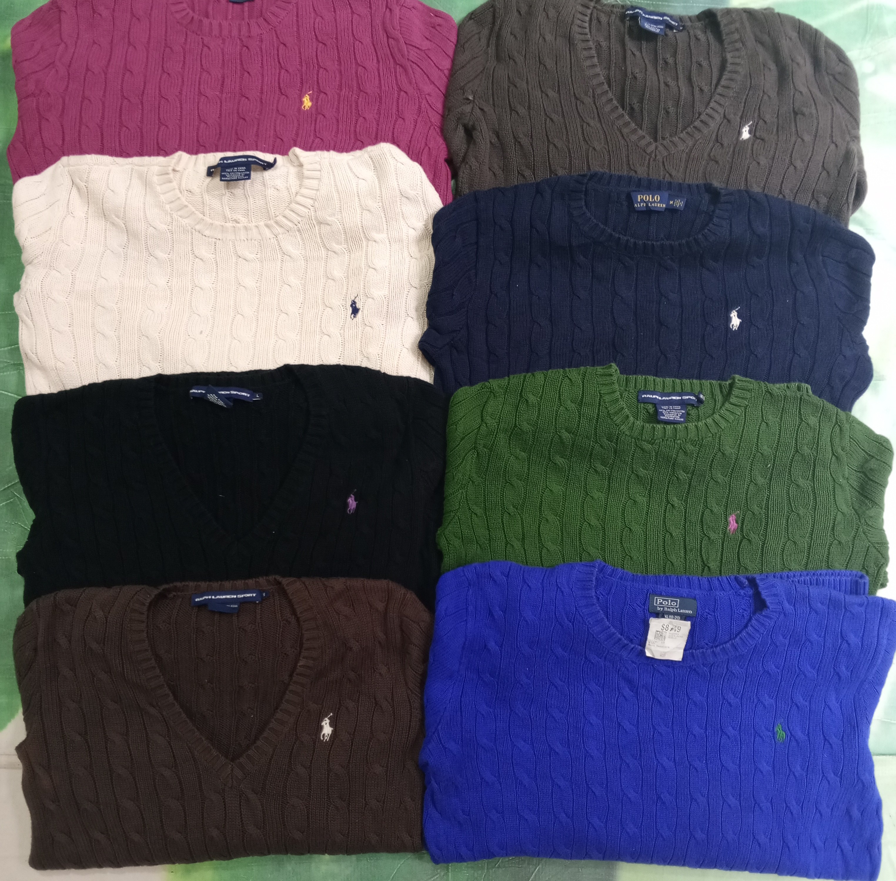 CABLE KNITS RALPH LUREN SWEATER 16PCS