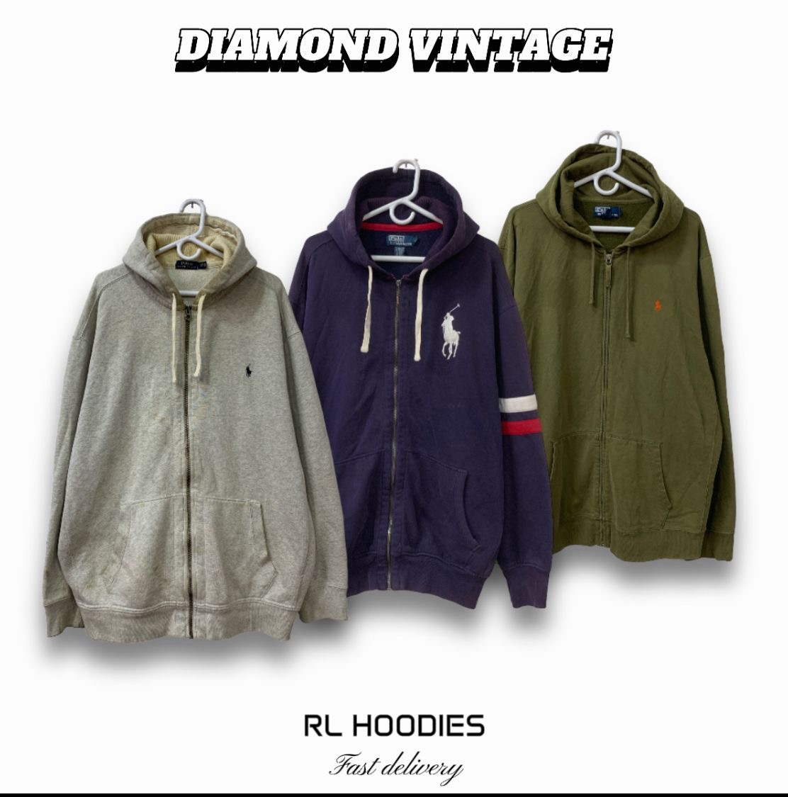 Polo Ralph Lauren Full Zip Hoodie oversize