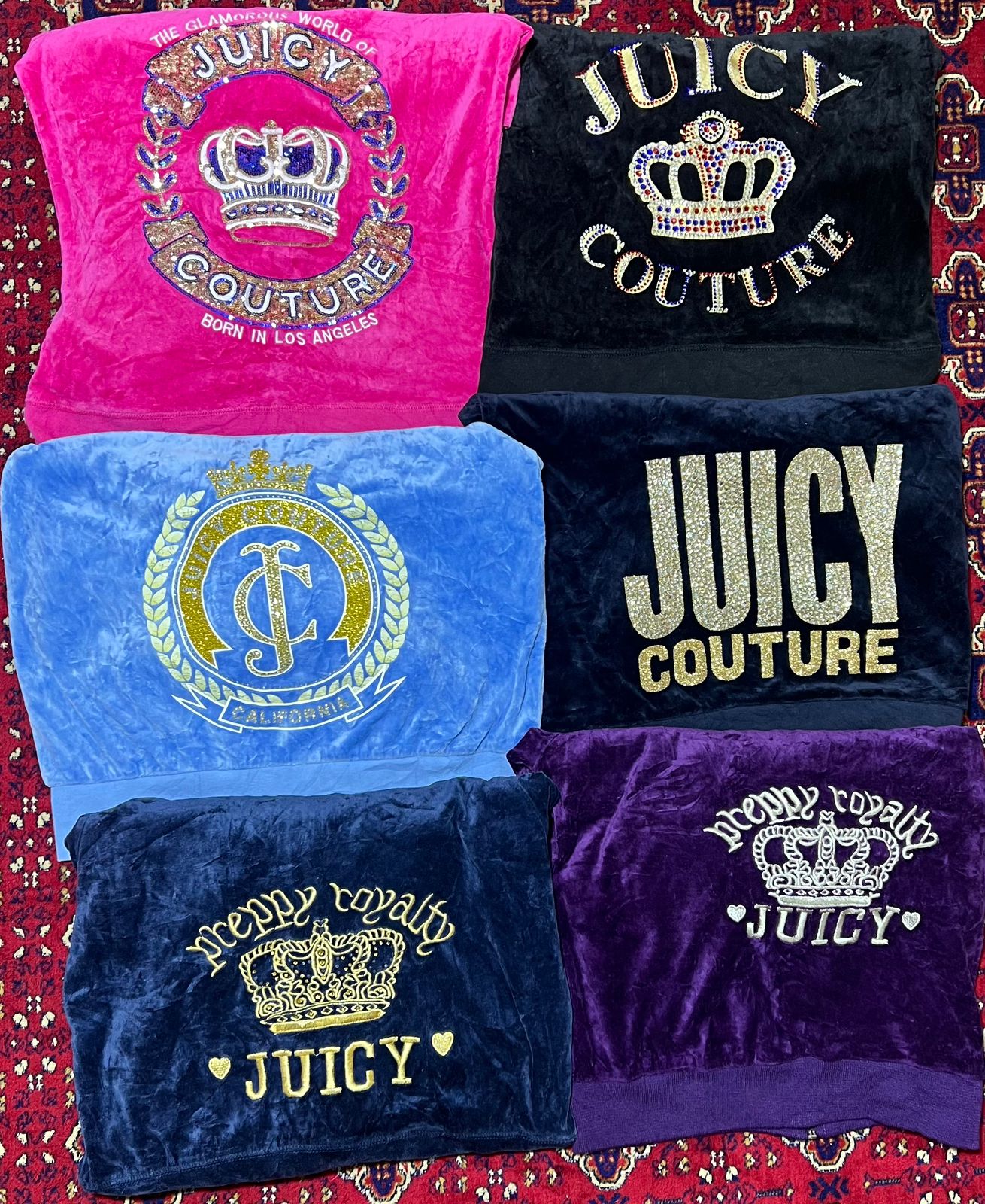 Y2K juicy couture hoodies 16 pieces