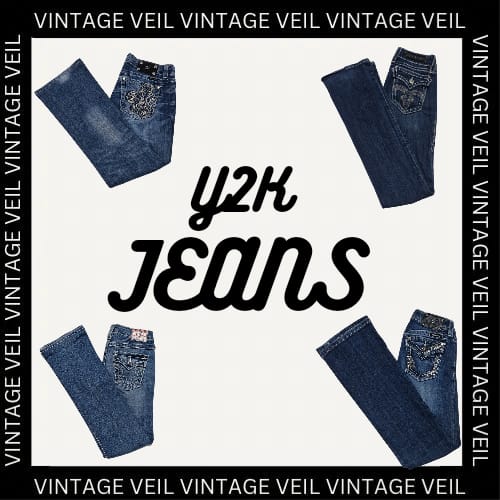 JEANS ÉVASÉS Y2K 10 PIÈCES