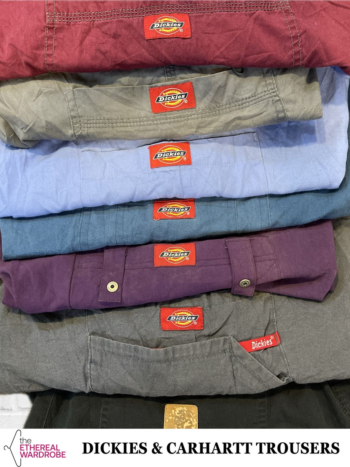 Pantalons de travail Carhartt et Dickies