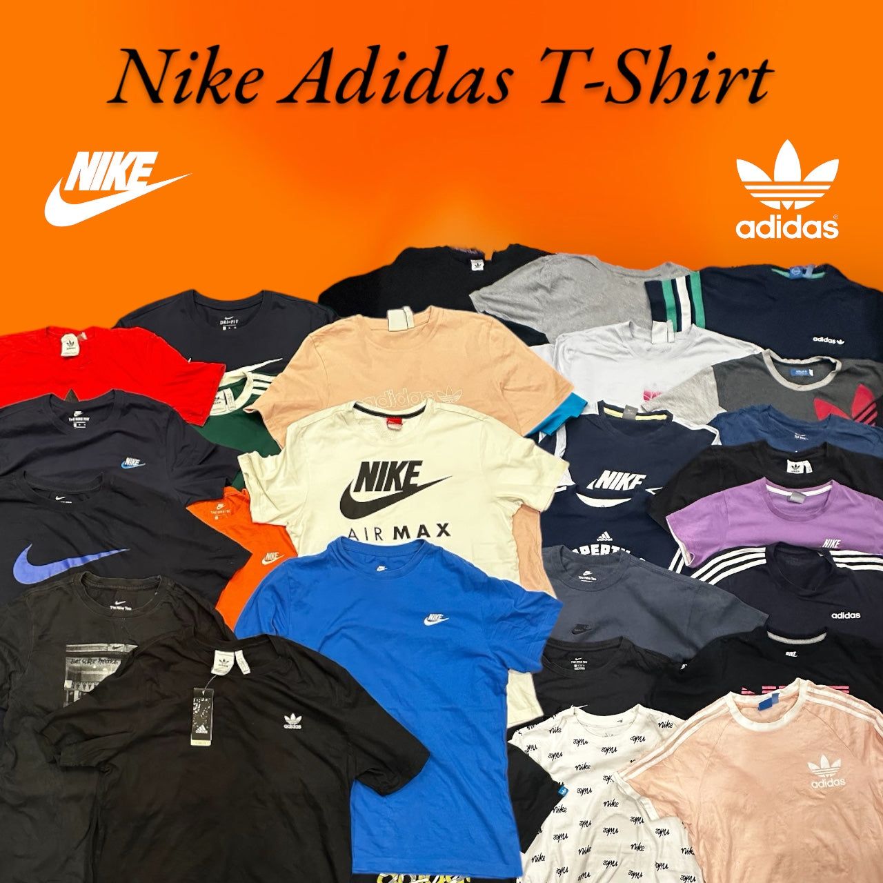 Nike / Adidas T-shirts 100 Pcs