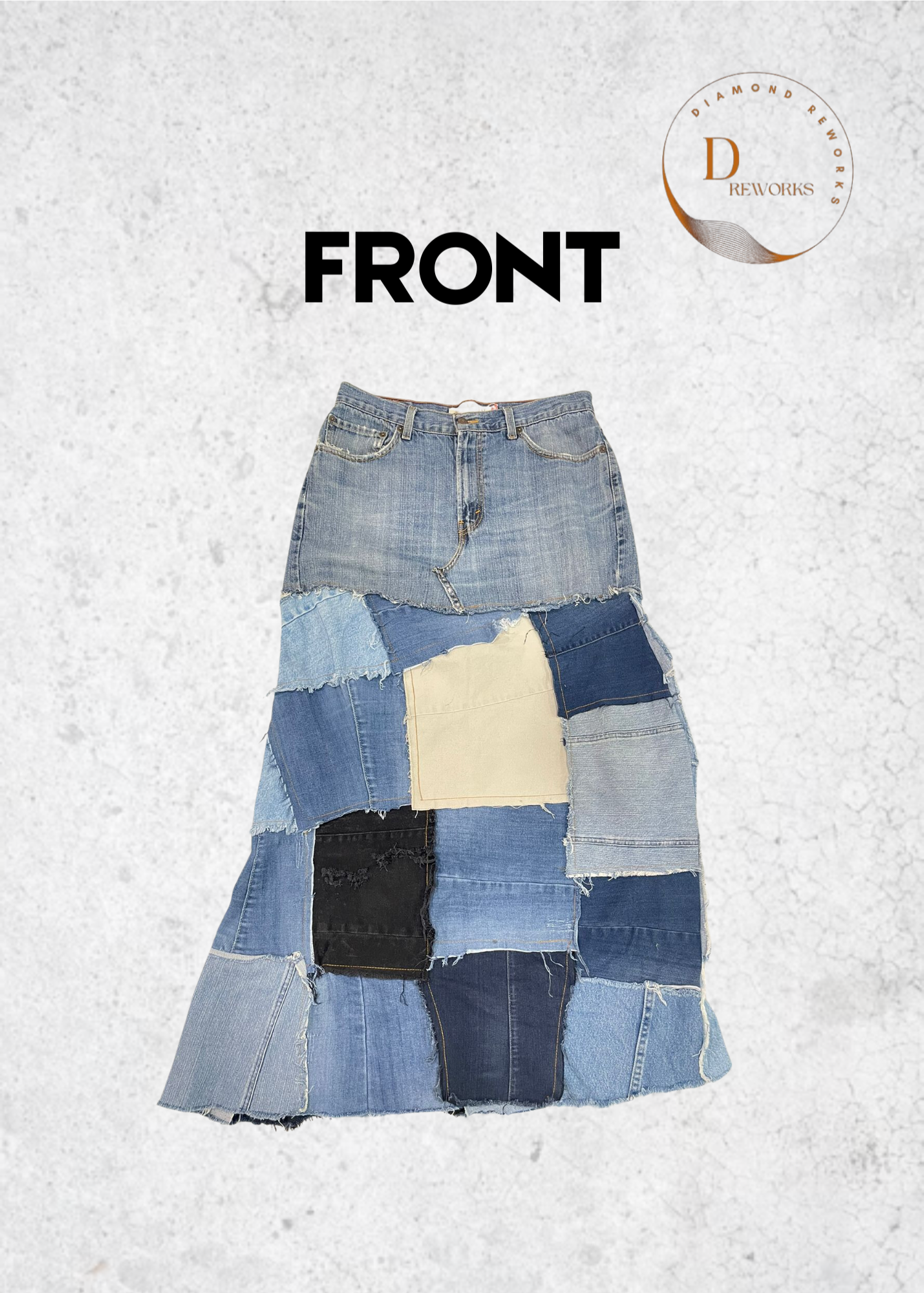 DR26 Reworked Levi's Patch Long Skirt SS24