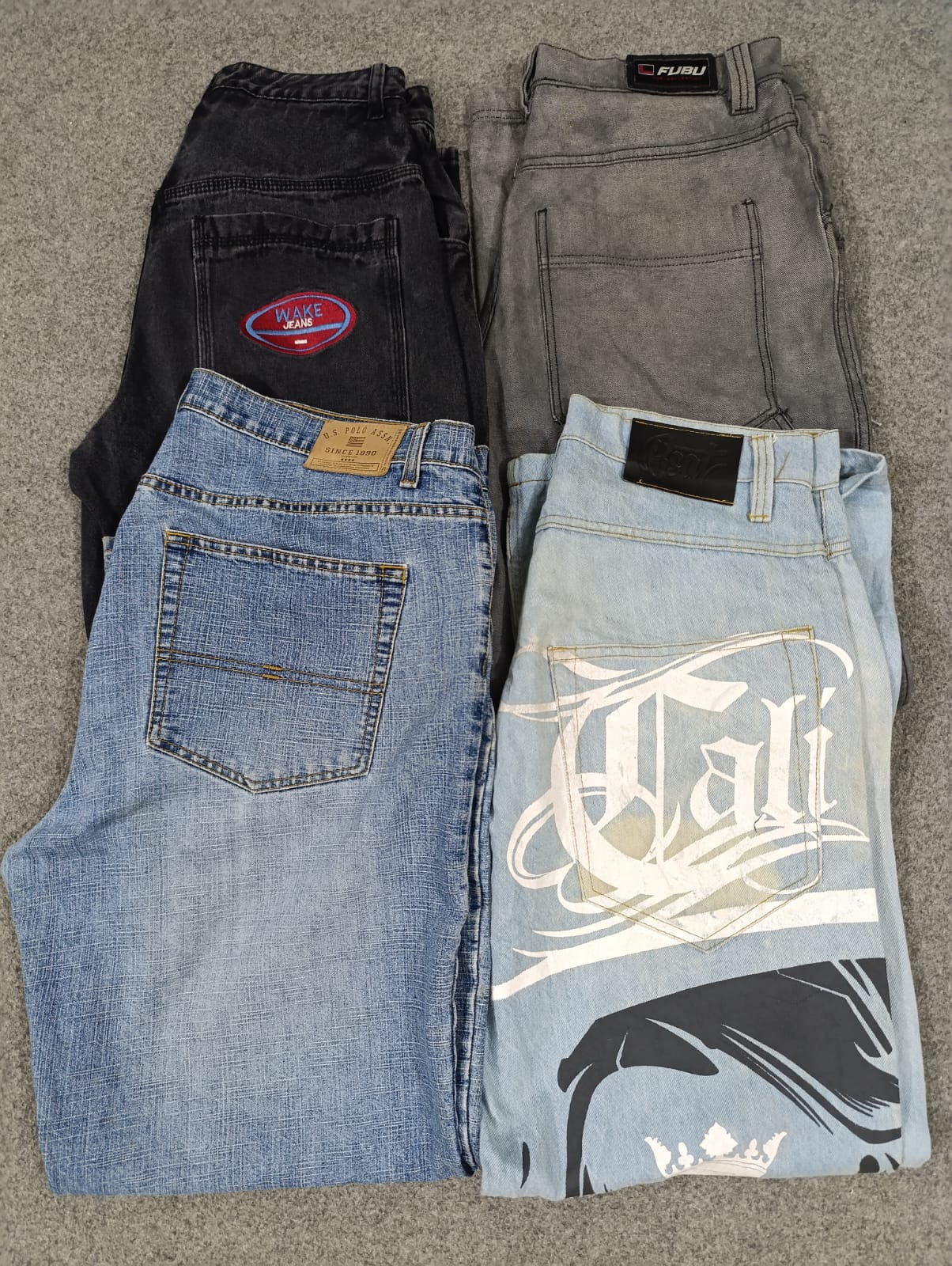 #185 Pantalon en jean baggy homme -20