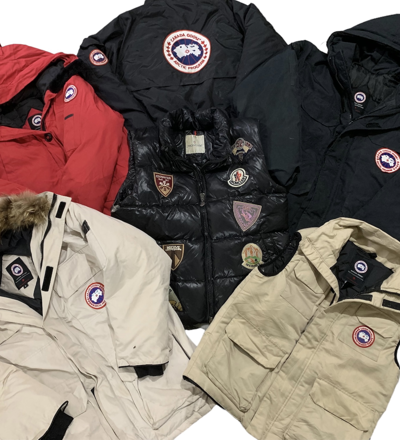 CANADA GOOSE AND MONCLER