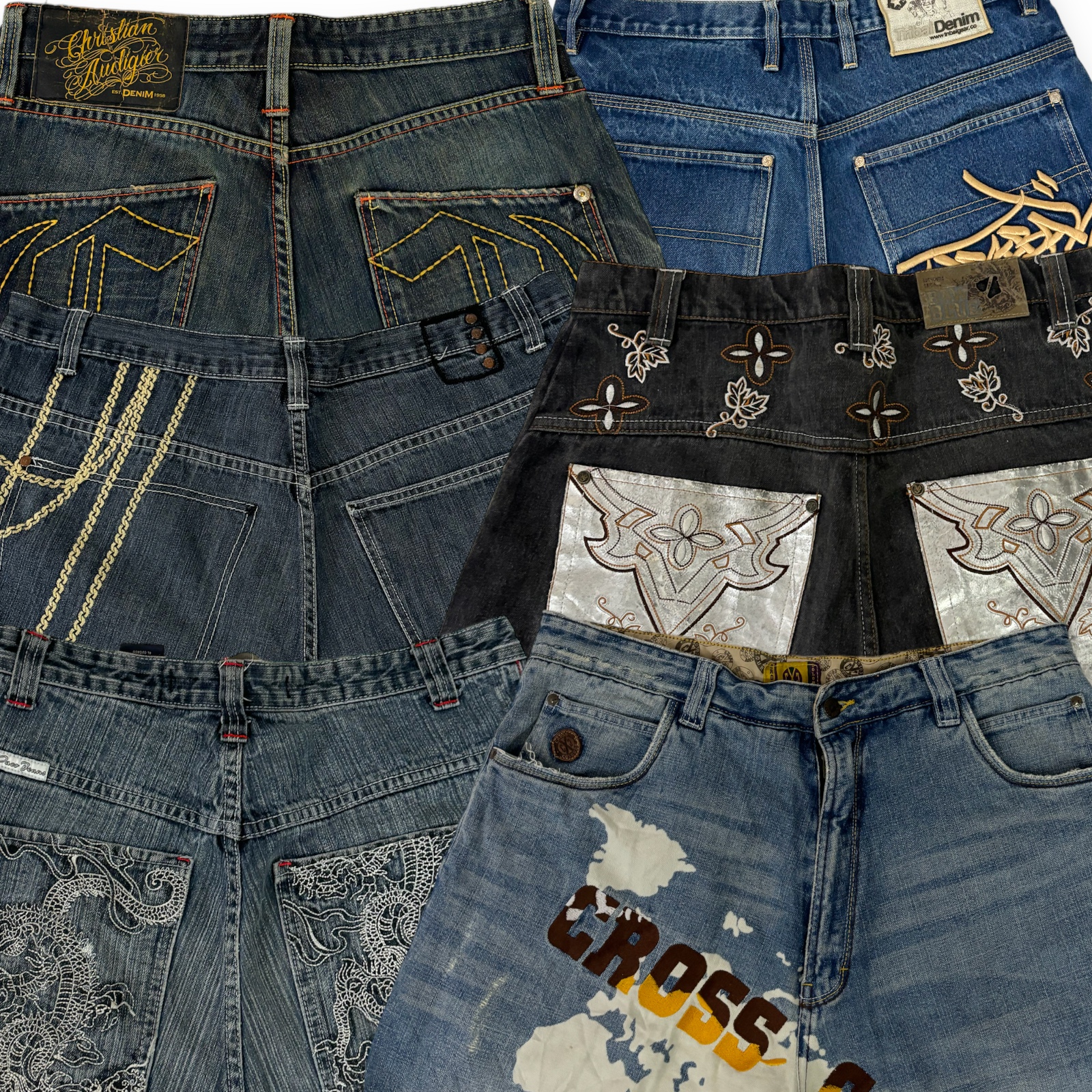 Y2k Hip Hop Baggy Jeans 20 pcs (A17)
