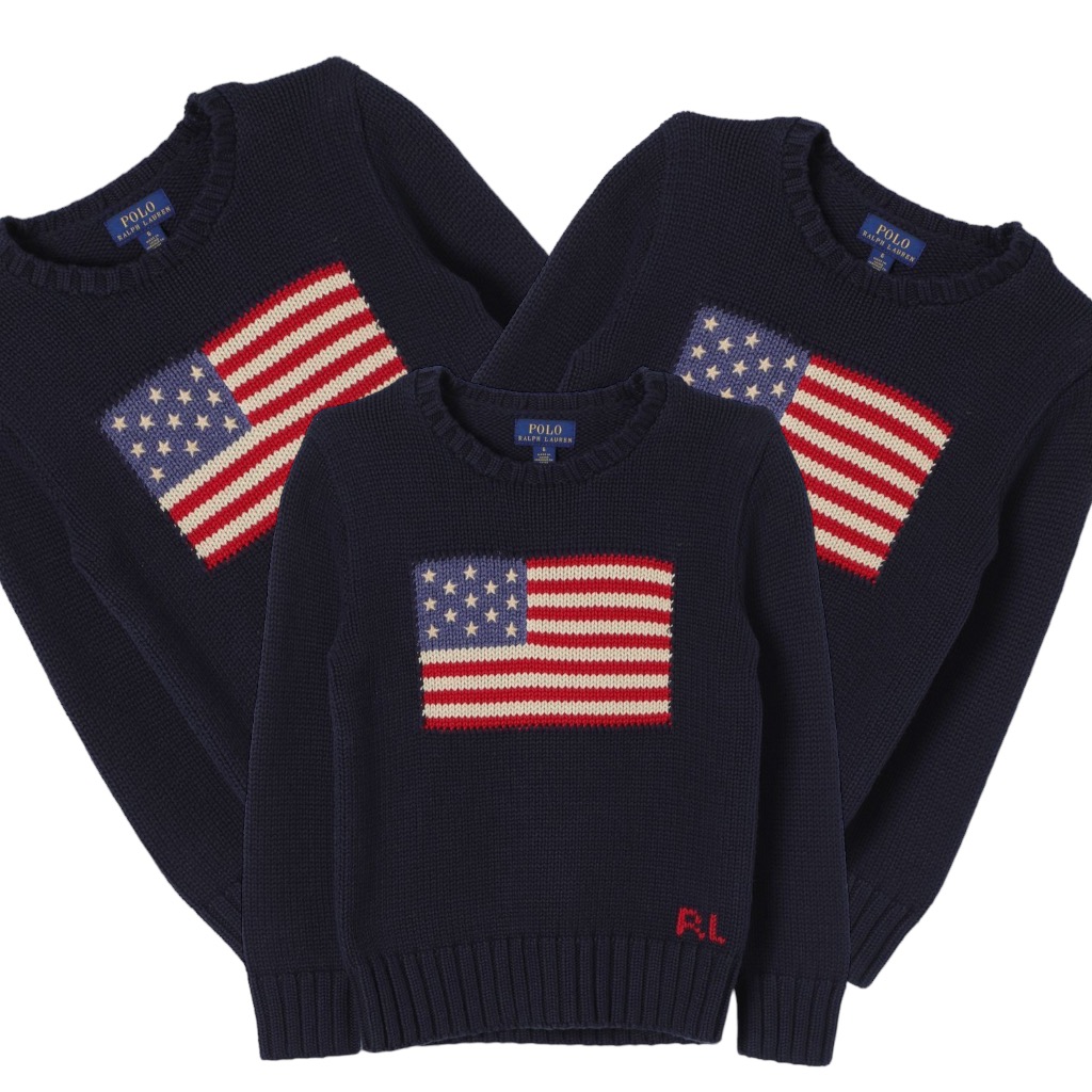 14 x Pull avec logo drapeau Ralph Lauren
