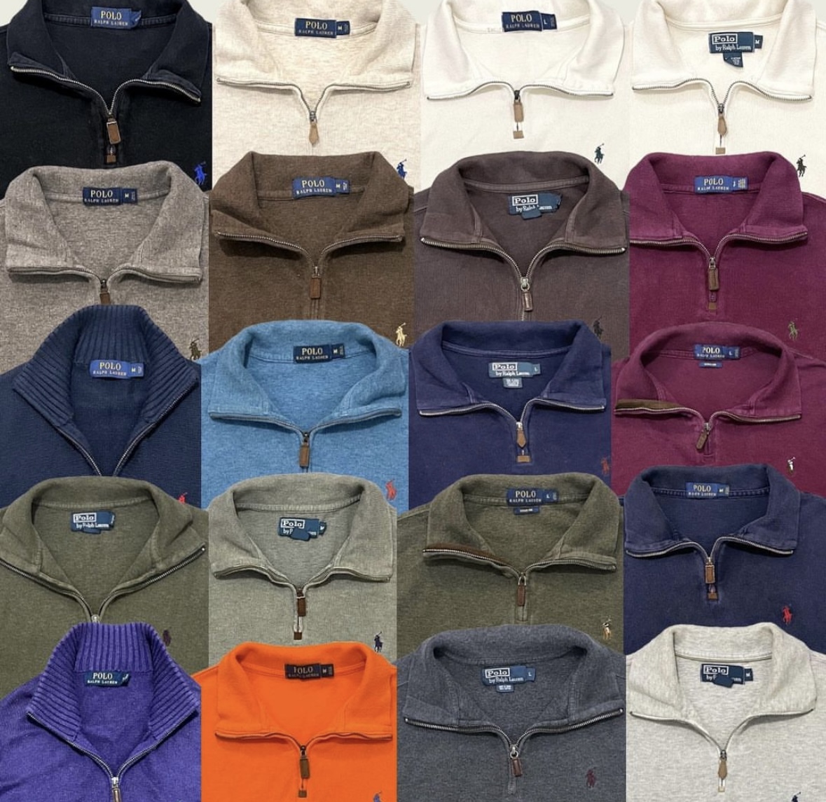 Ralph Lauren pull à zip 1/4 - 30 pièces