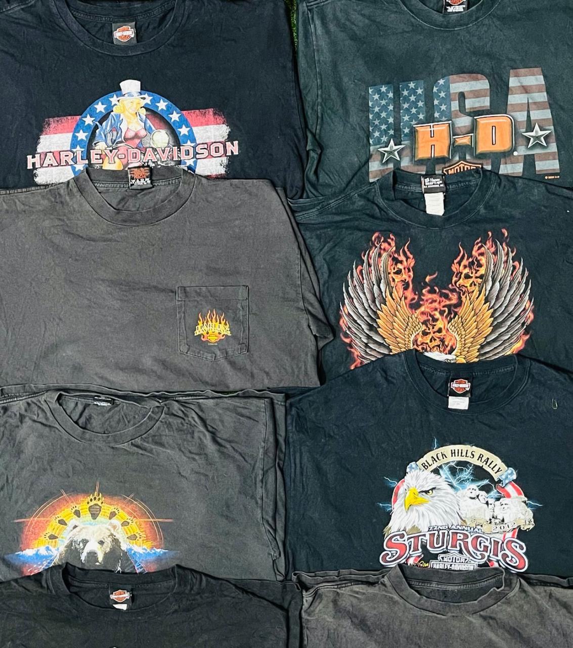 Harley davidson t shirts 50 pcs