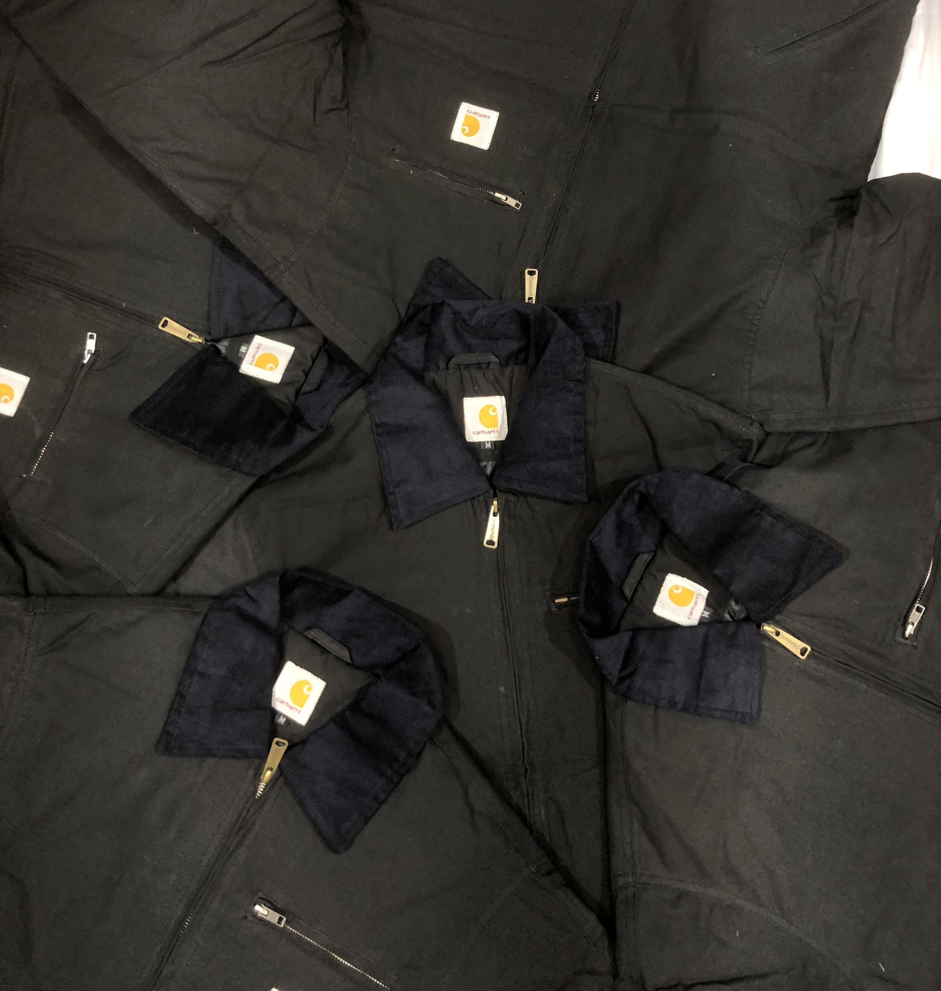 Vintage Carhartt Reworked Black Detroit Jacket All Sizes - 15 pcs