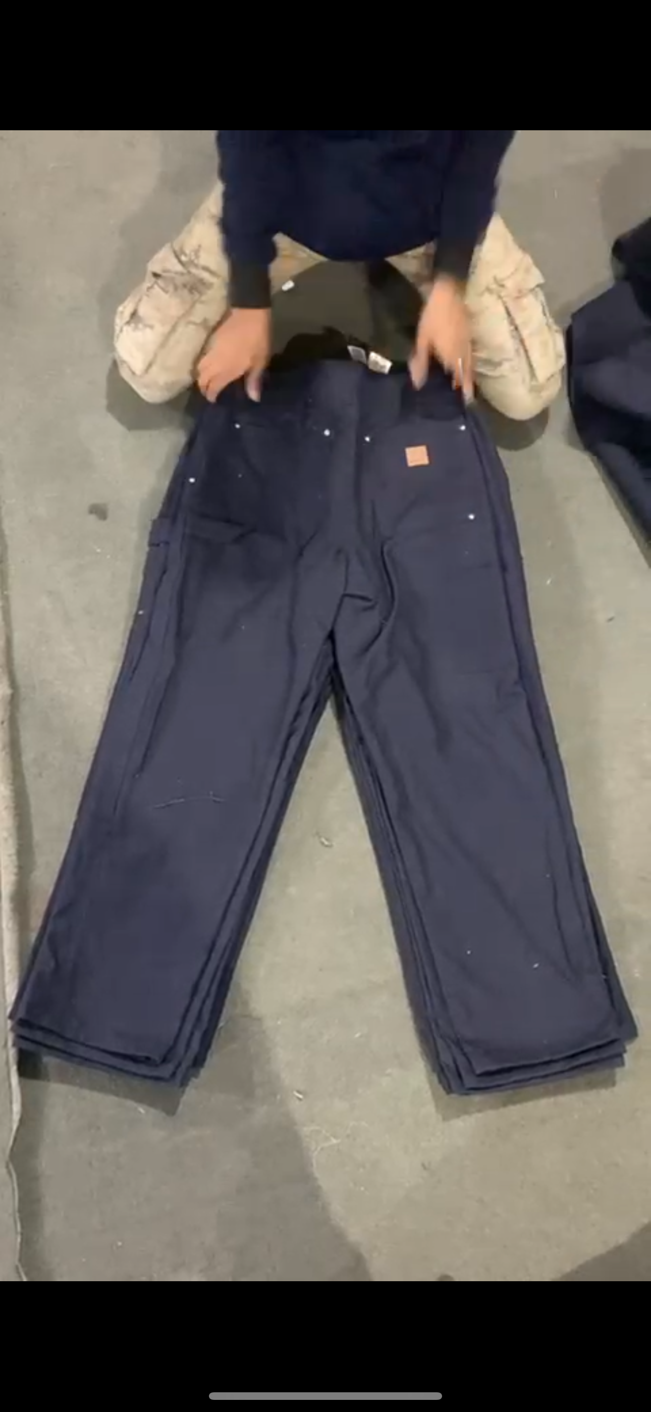 Carhartt Rework black double knee pants