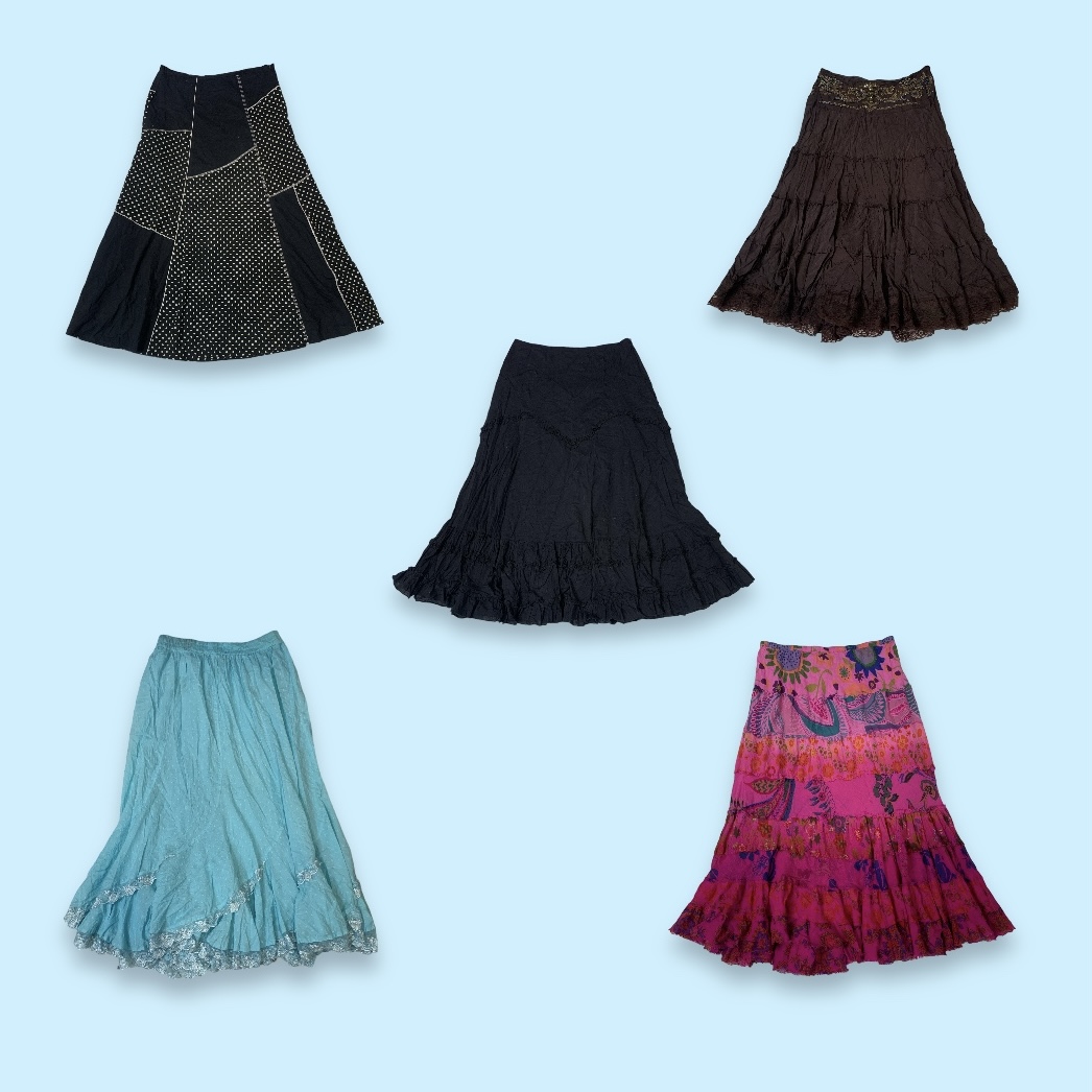 Y2K Comfy Cotton Skirt (GRV-8-082)