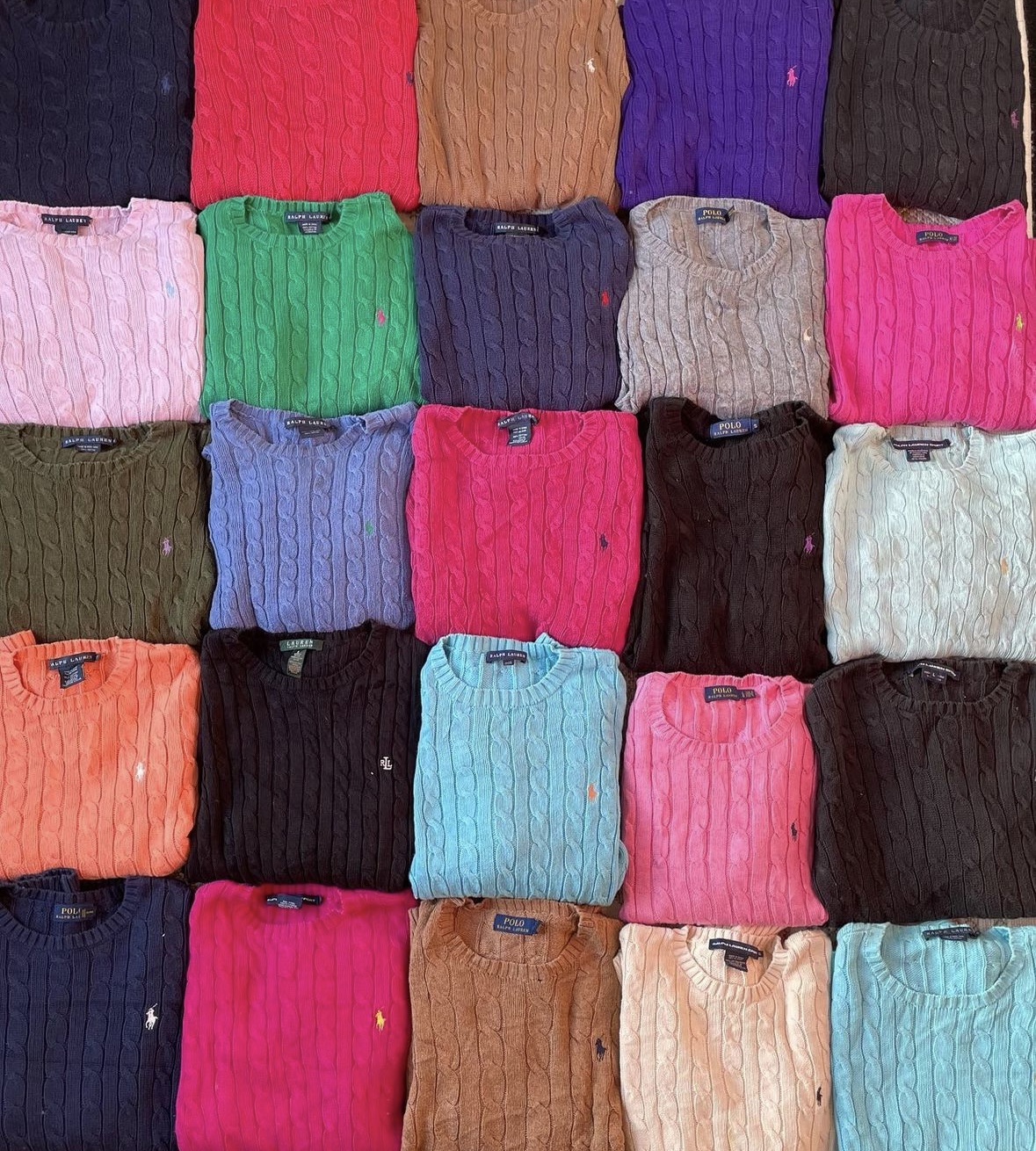 Ralph Lauren cable knit sweater  -20 pieces