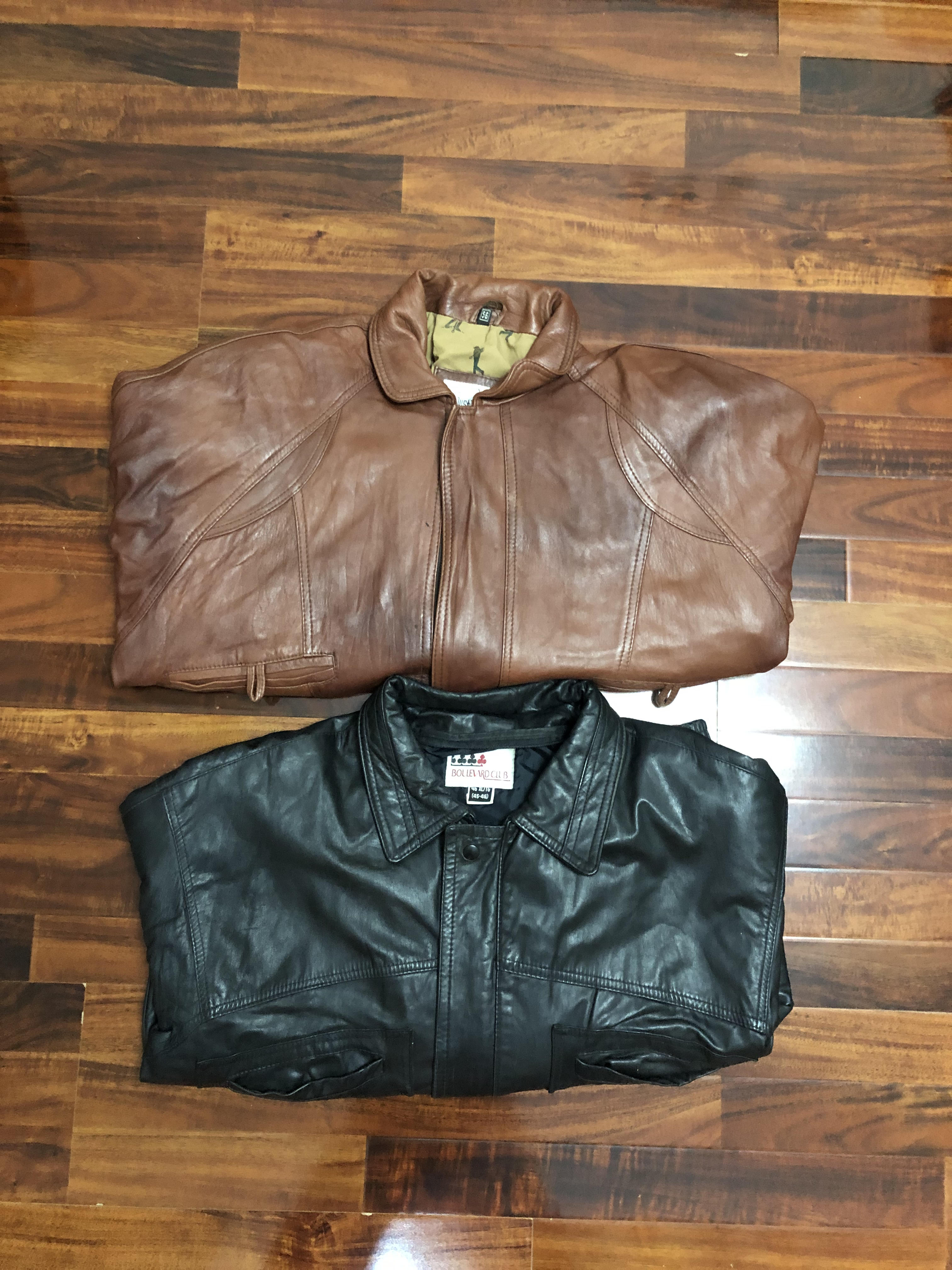 G0021 Vintage Premium Leather Men's Jacket - 10 pcs