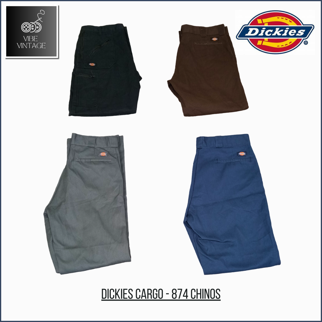 DICKIES 874 CHINOS & CARGO PANTS - 15 PCS