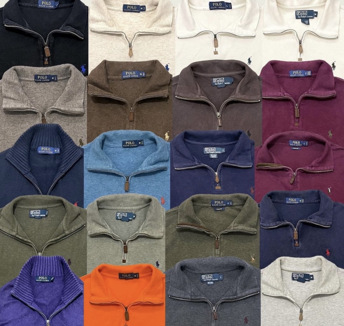 Ralph Lauren 1/4 zip sweater -30 pieces
