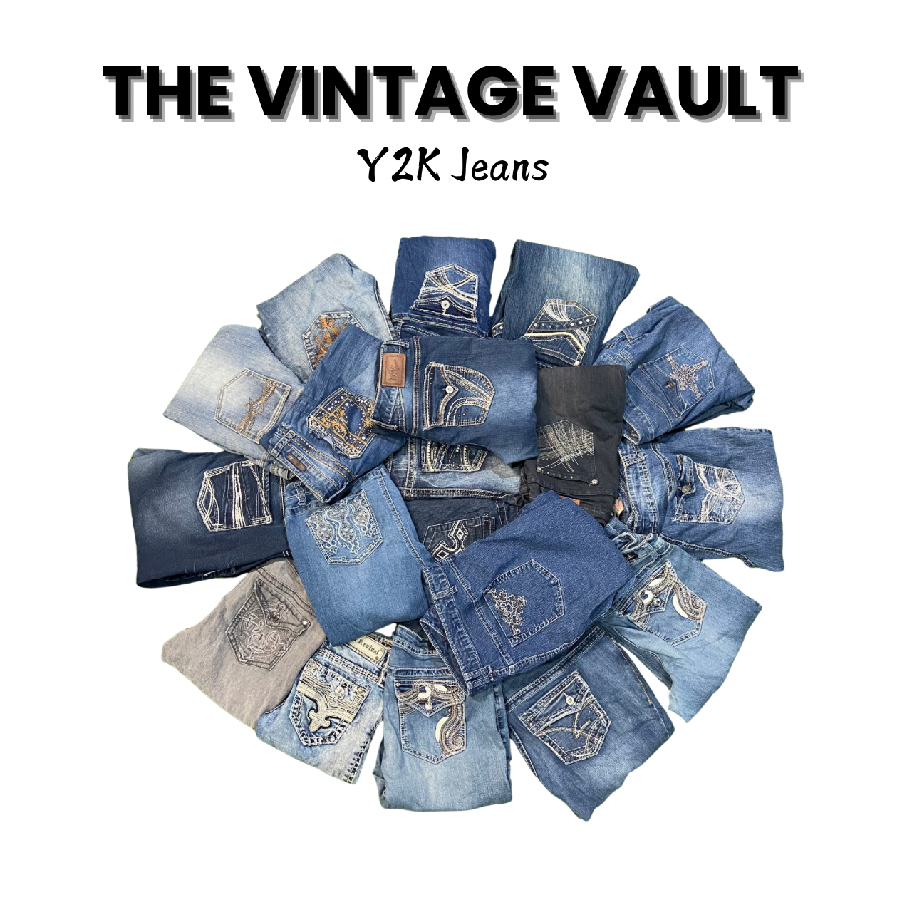 Y2K Flared Jeans 20 pcs